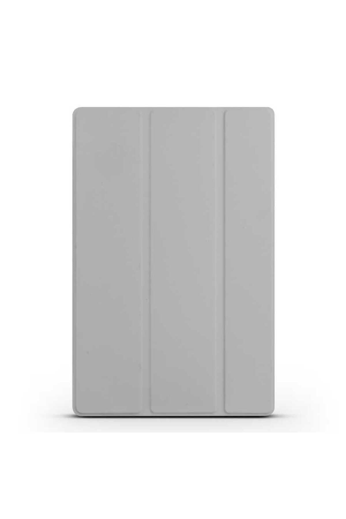 Galaxy Tab S8 Ultra SM-X900  Uyumlu Zore Smart Cover Standlı 1-1 Kılıf-Gri