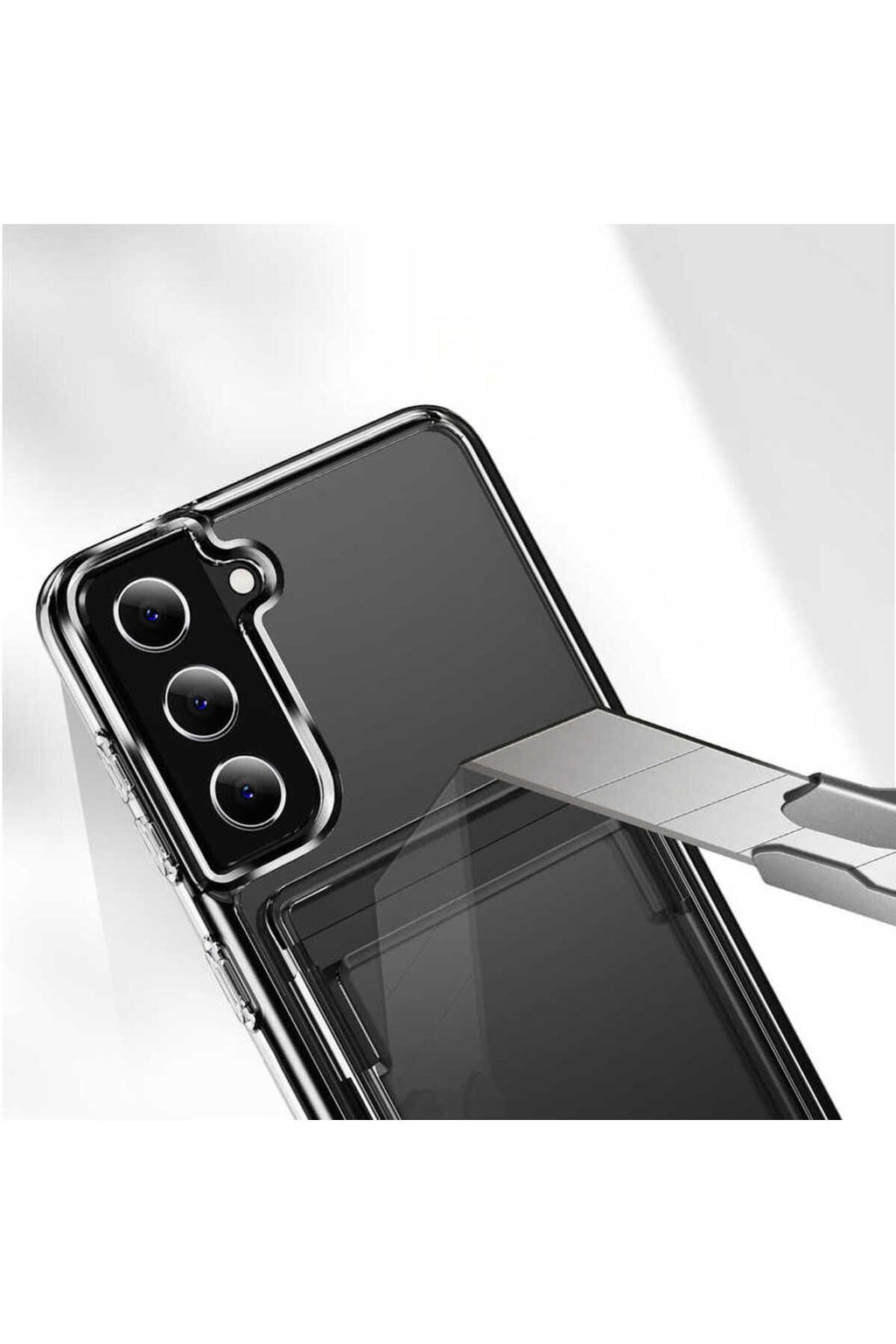 Galaxy S23 Plus Uyumlu AKAV NSM-a Kılıf-Renksiz