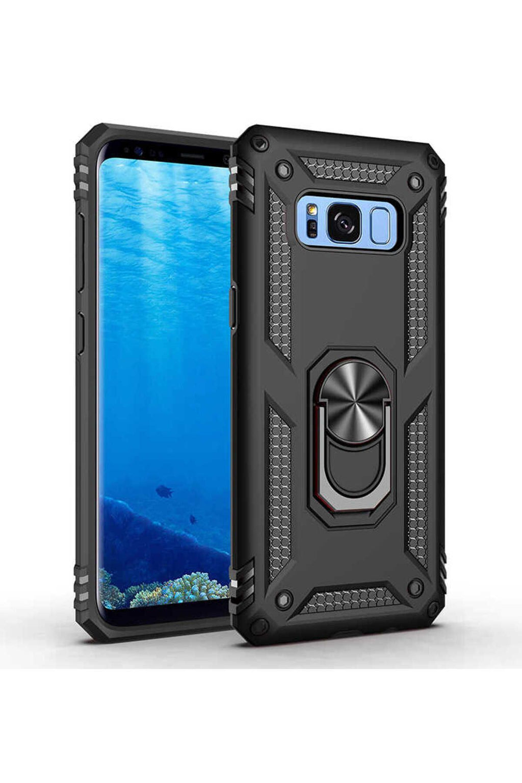 Galaxy S8 Kılıf Zore Vega Kapak - Siyah