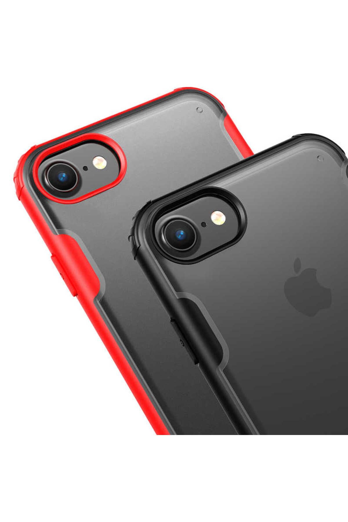 iPhone SE 2022 Uyumlu Zore Volks Kılıf-Kırmızı