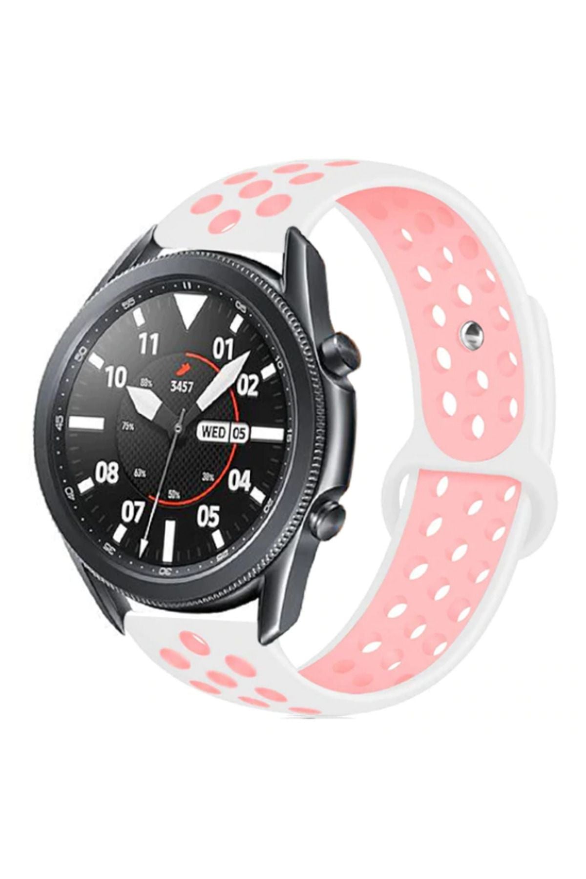 Galaxy Watch 46mm (22mm) KRD-02 Uyumlu Zore Kordon-Siyah-Gri