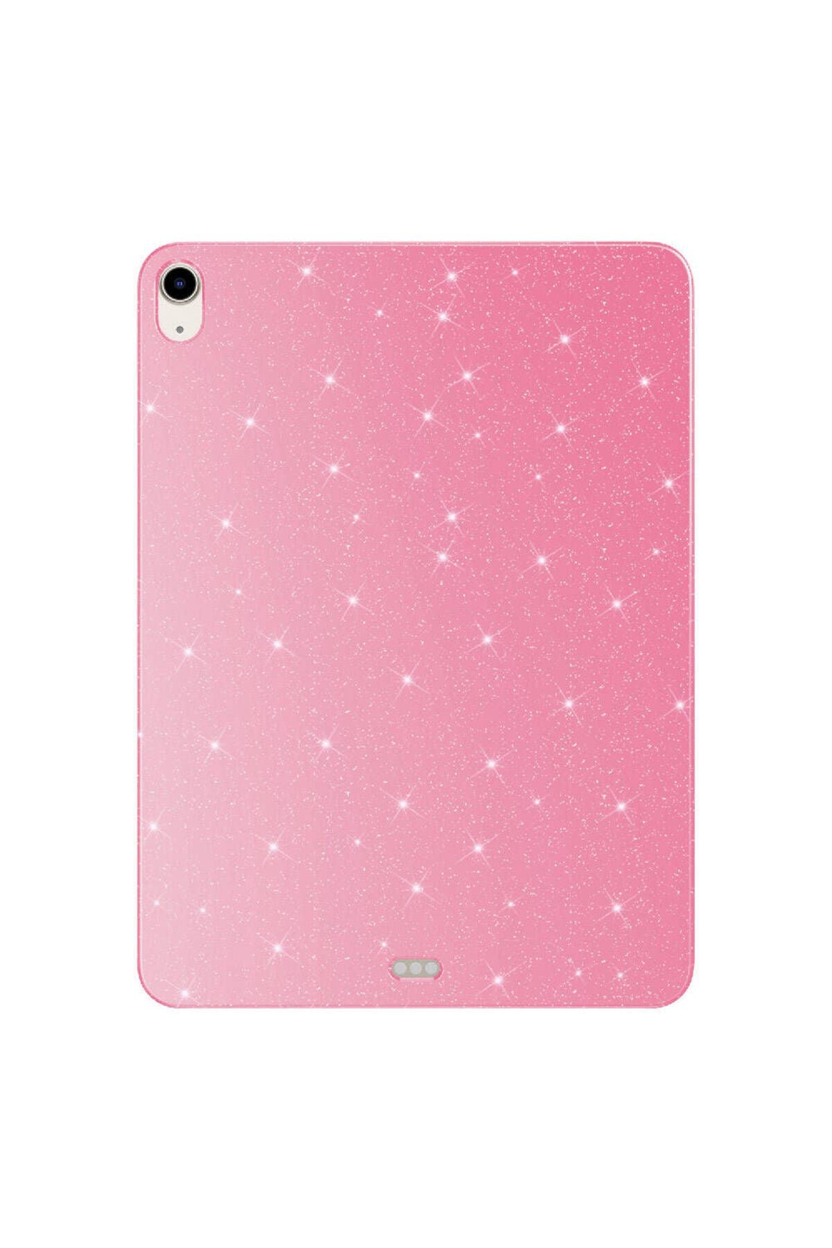 iPad Air 11 2024 Simli Parlak Görünümlü Uyumlu Zore Tablet Koton Kılıf-Gümüş