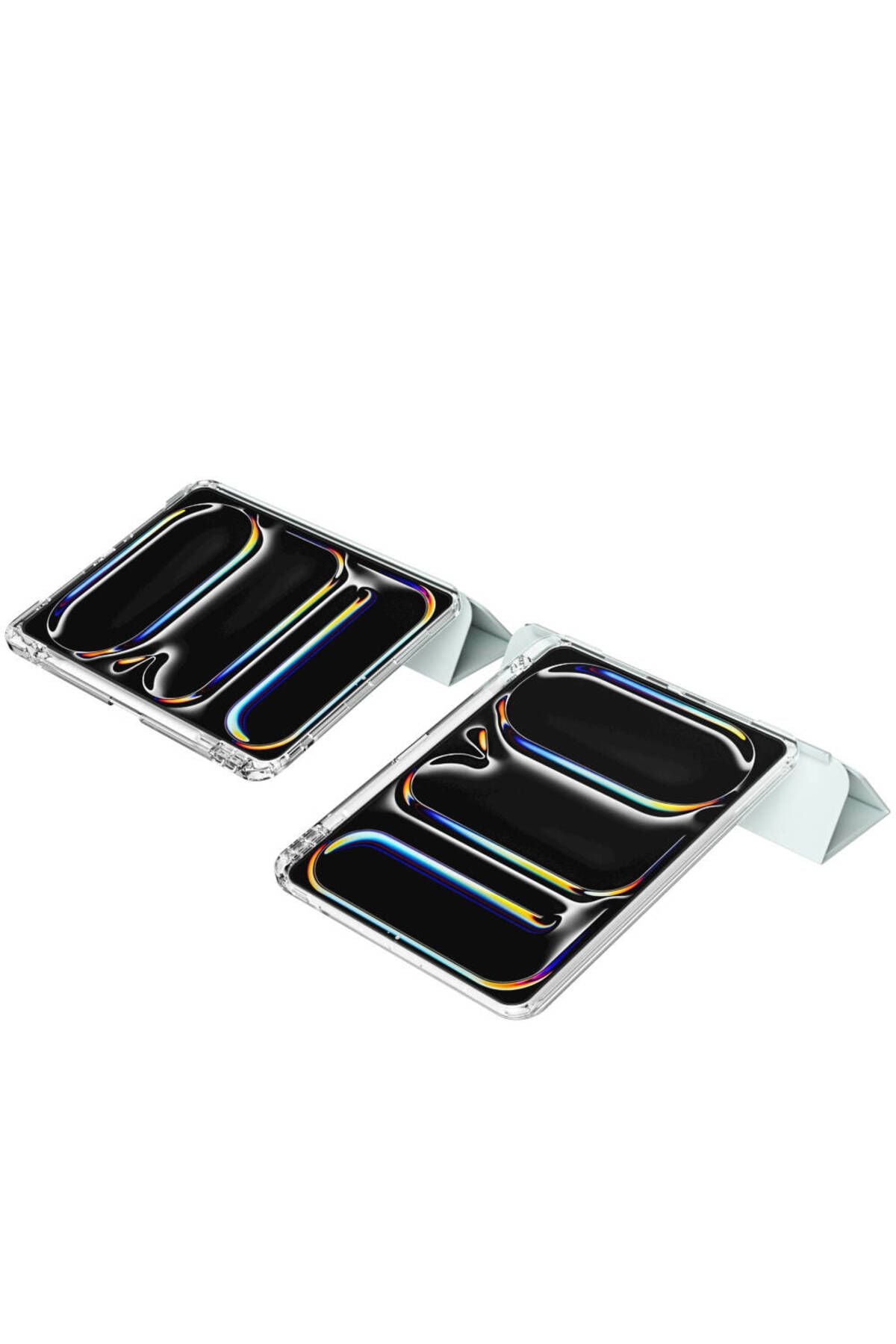 iPad Pro 13 2024 Kılıf Magnetik Ayrılabilen Airbagli Zore Sliding Tablet Kılıfı - Pembe Açık
