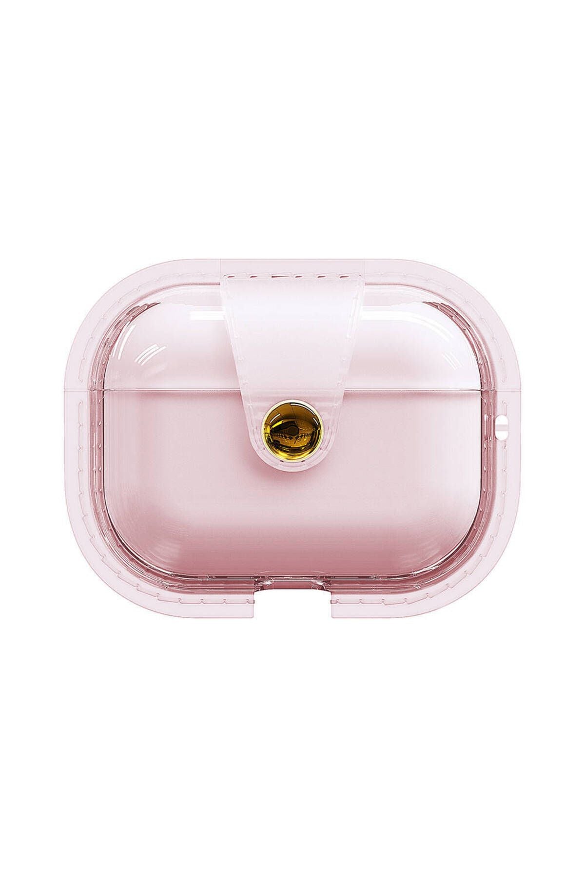 Air-Pods Pro 2 Zore Airbag 33 Darbelere Karşı Dayanıklı Magnetik Kılıf-Pembe