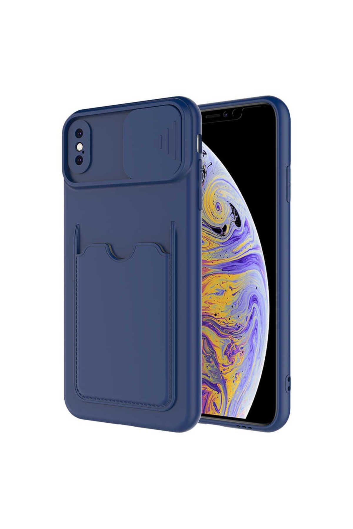 iPhone XS Max 6.5 Kılıf Zore Kartix Kapak - Lila
