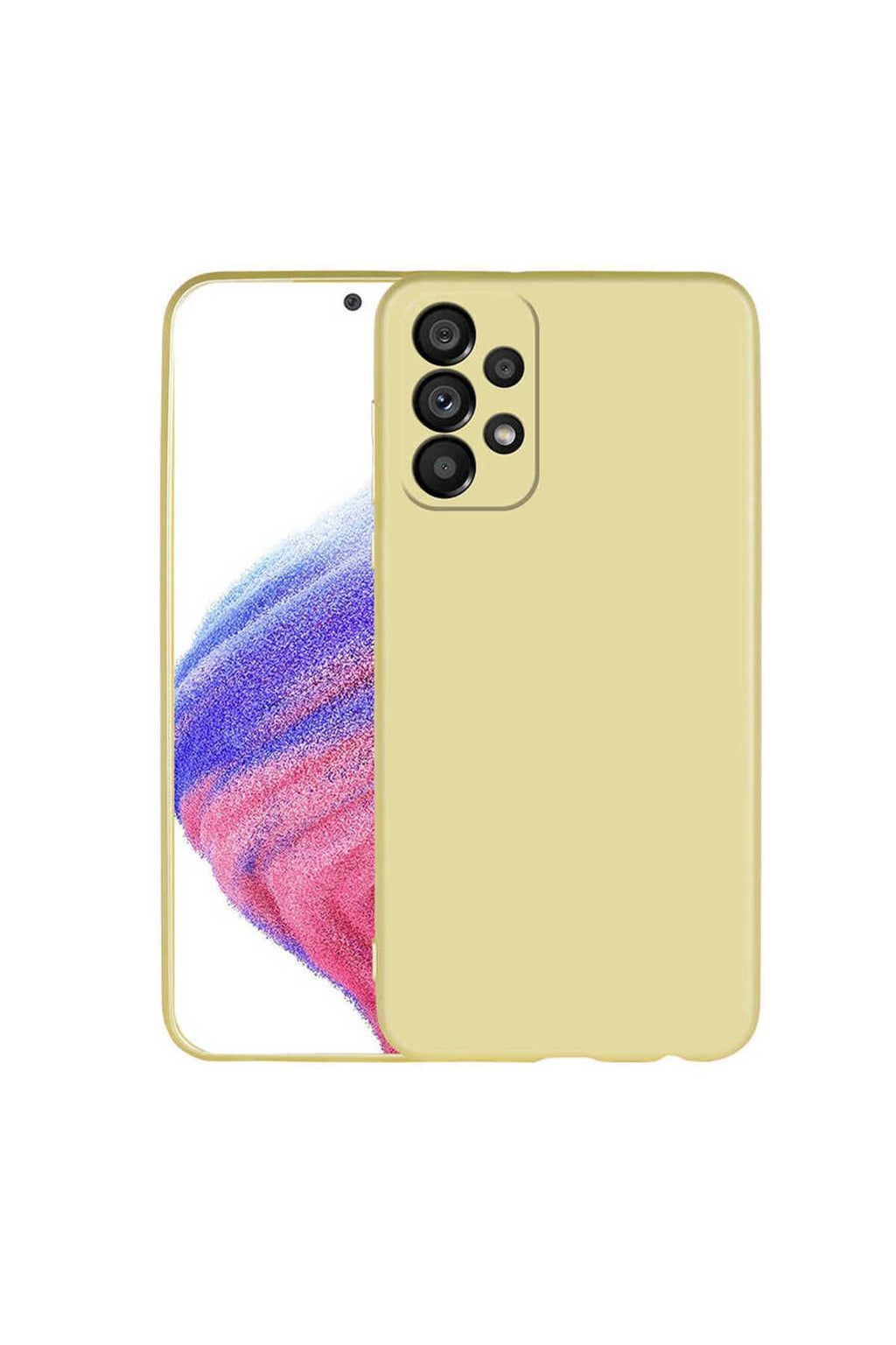 Galaxy A33 5G Kılıf Zore Premier Silikon Kapak - Gold