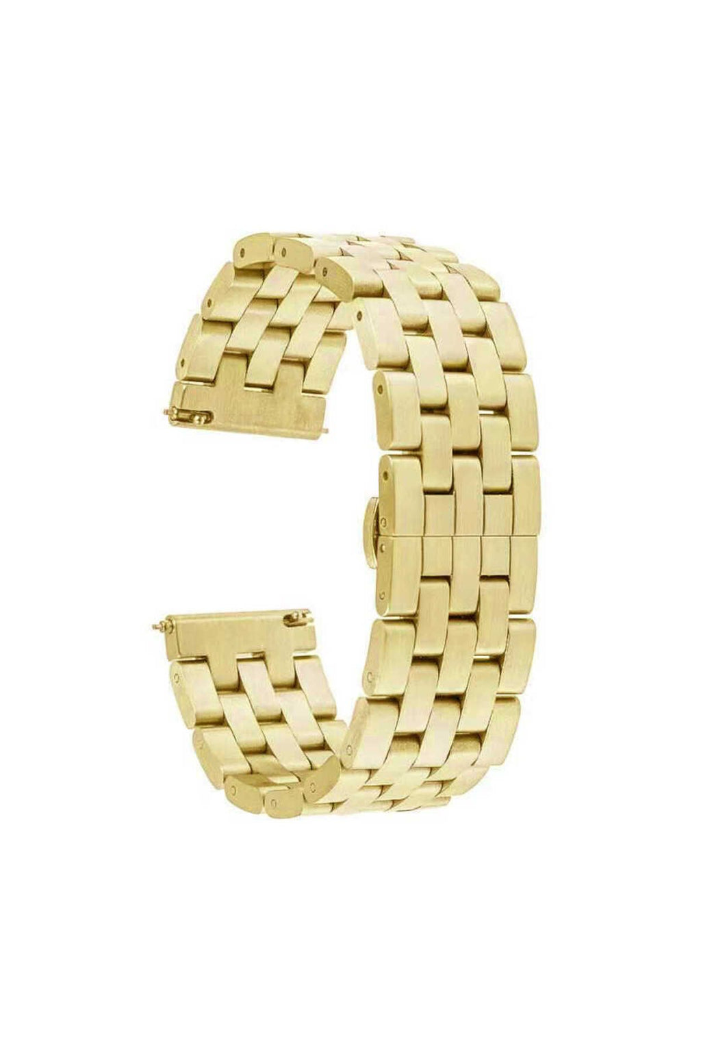 Galaxy Watch 42mm (20mm) Uyumlu KRD-20 Metal Zore Kordon-Gold