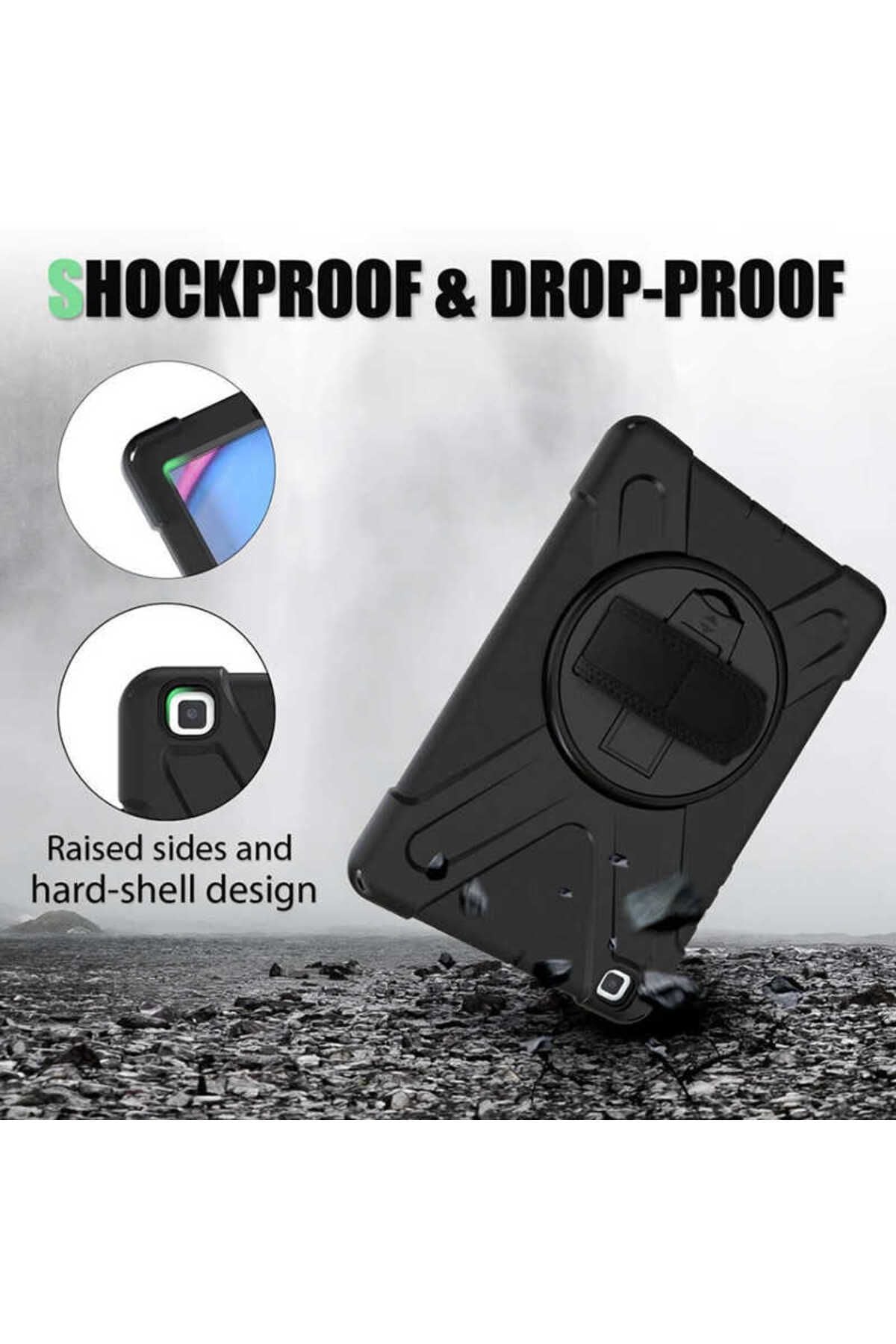 Galaxy T720 Tab S5E Zore Defender Tablet Silikon - Siyah