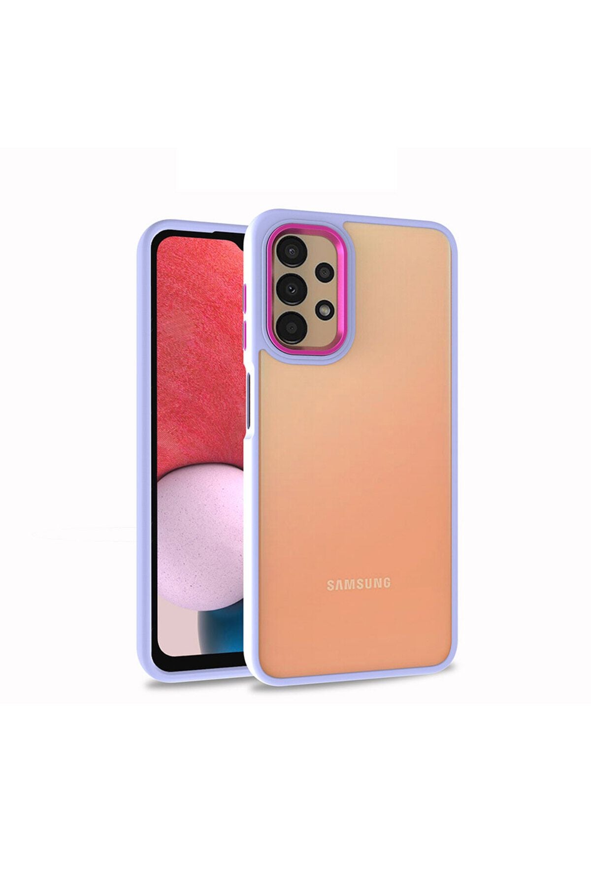 Galaxy A13 4G Kılıf Zore Flora Kapak - Yeşil