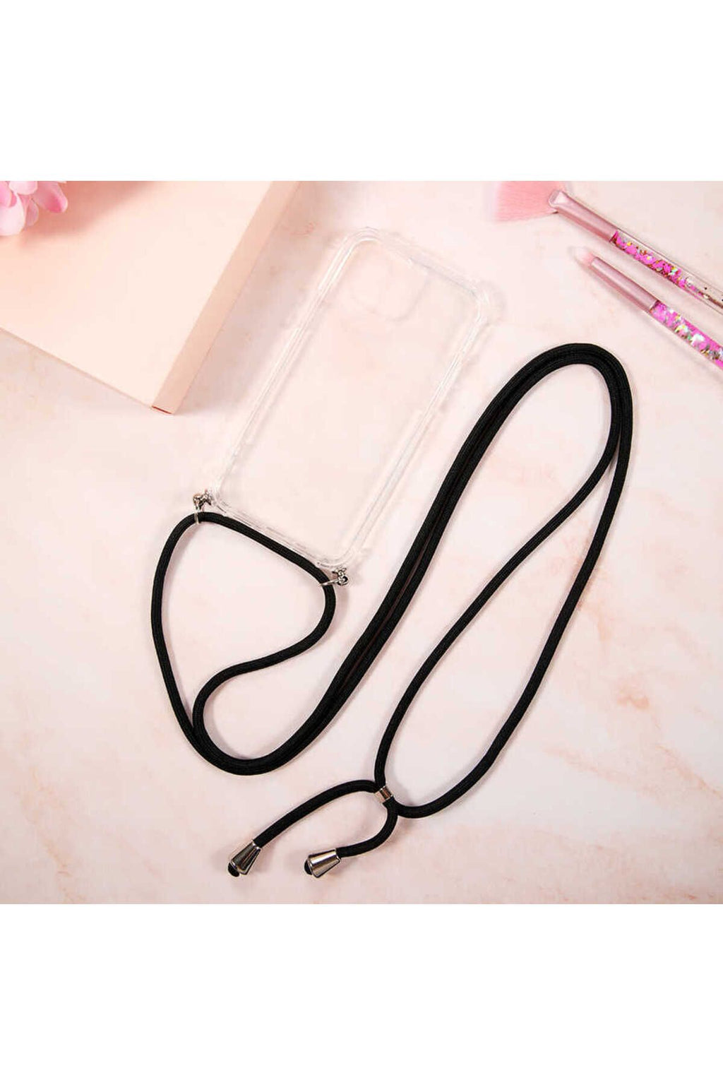 iPhone 15 Pro Uyumlu Zore X-Rop Kılıf-Renksiz