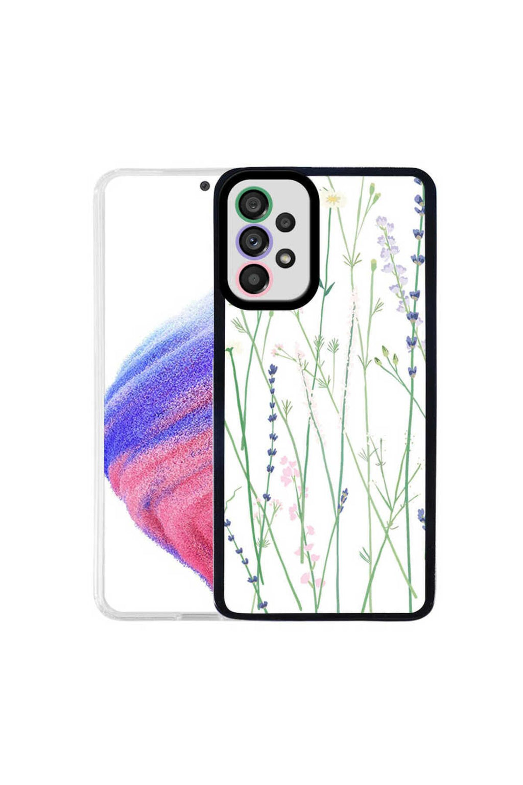 Galaxy A23 Kılıf Zore M-Fit Desenli Kapak - Flower No4