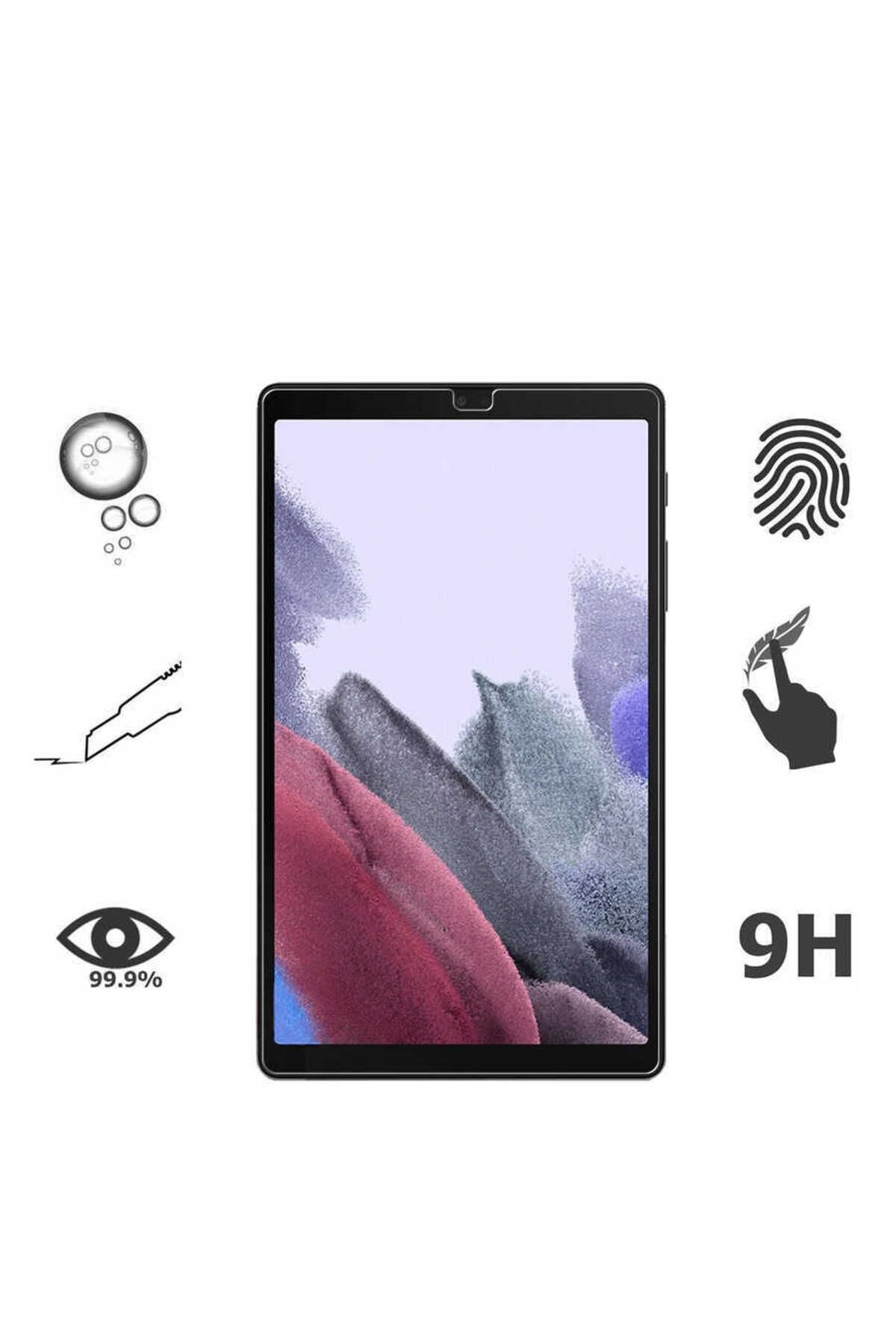 Galaxy Tab A7 Lite T225 Uyumlu Zore Tablet Temperli Cam Ekran Koruyucu-Renksiz