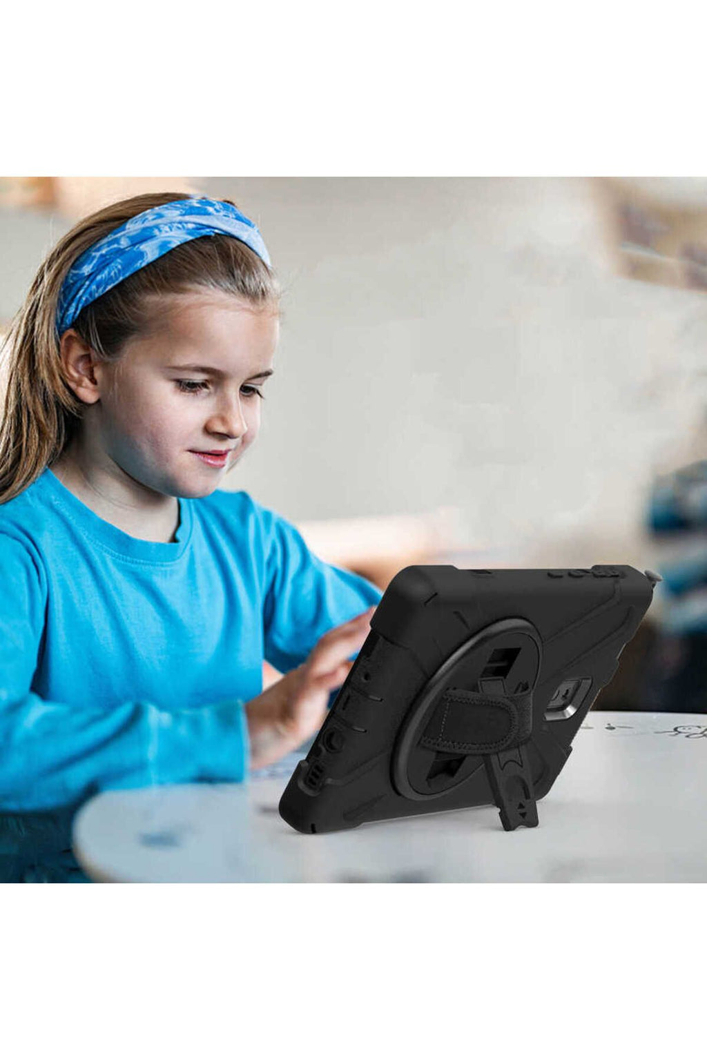 Galaxy Tab Active 3 T577 Zore Defender Tablet Silikon - Siyah