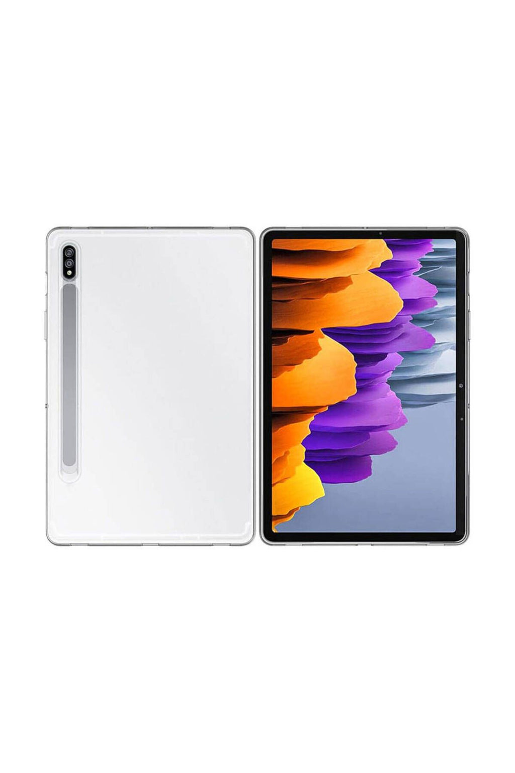 Galaxy Tab S8 Kılıf  Uyumlu Zore Tablet Süper Silikon Kapak-Renksiz