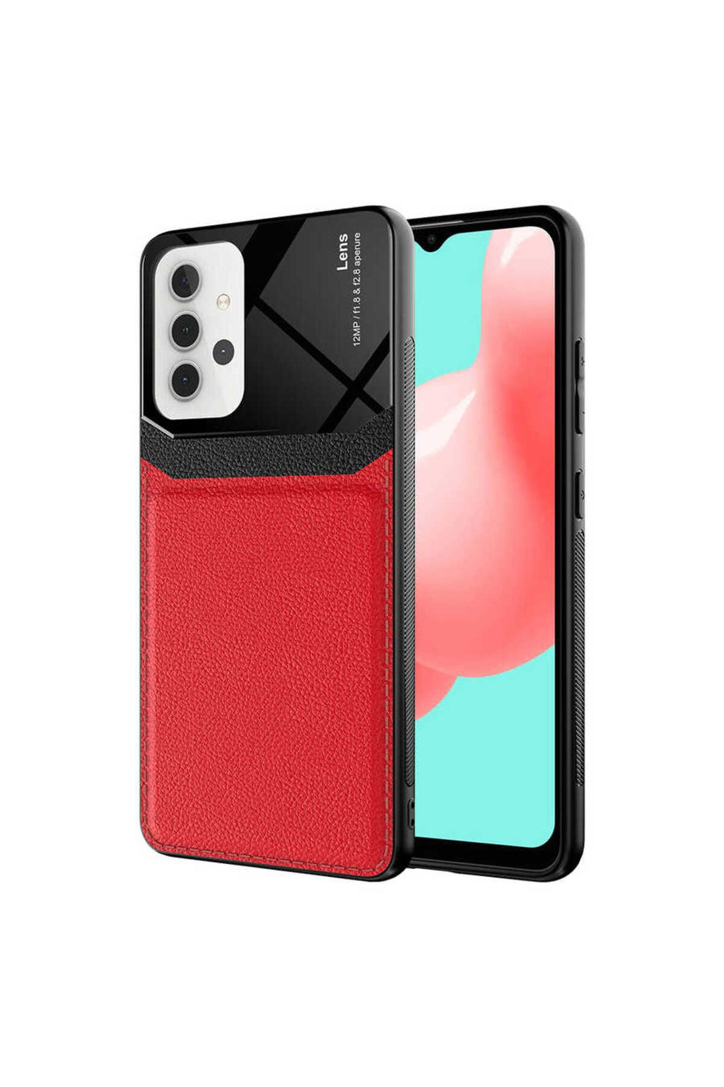 Galaxy A32 4G Kılıf Zore Emiks Kapak - Kırmızı