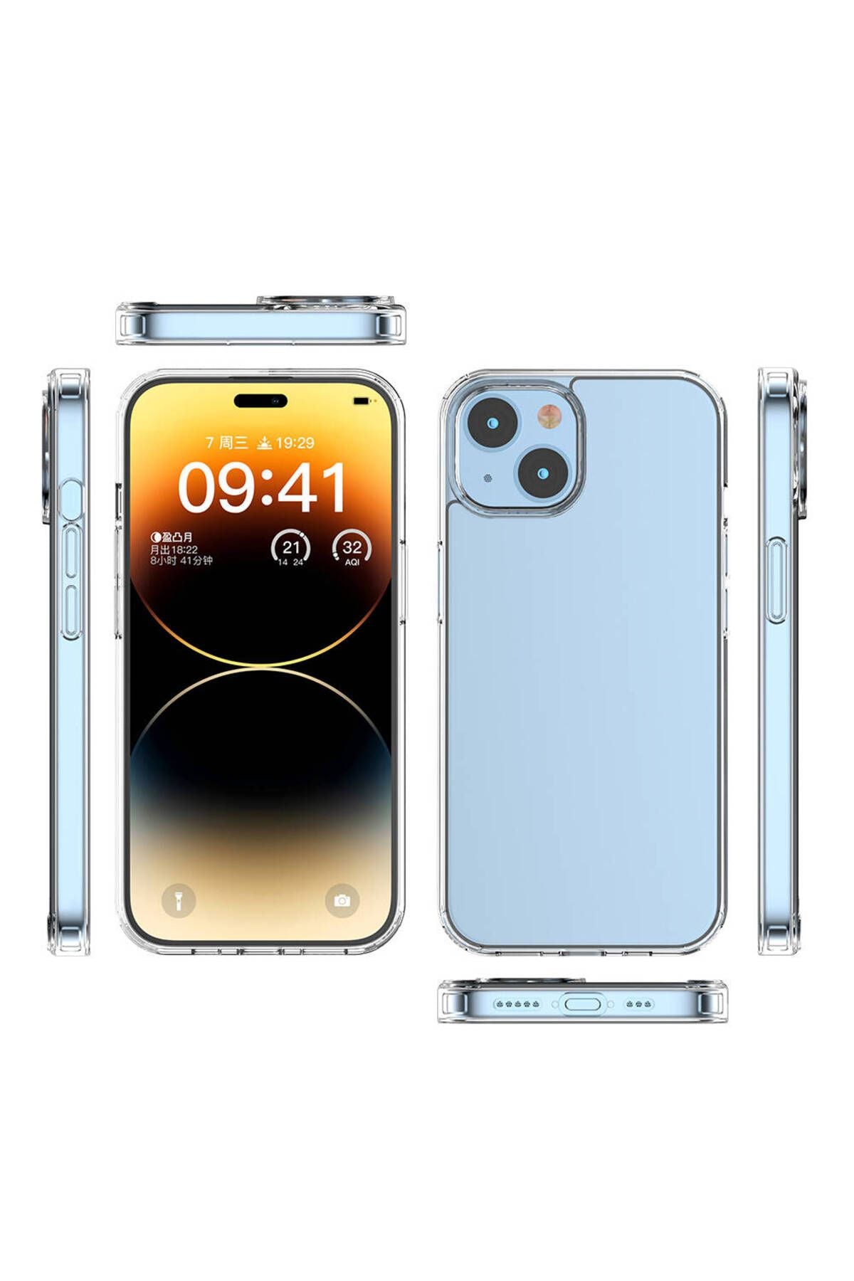 iPhone 15 Plus Uyumlu Zore Coss Kılıf-Renksiz