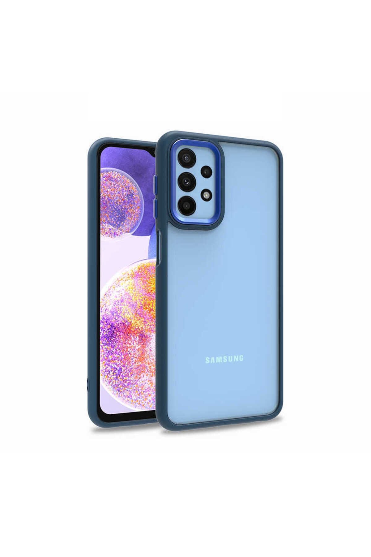 Galaxy A23 Kılıf Zore Flora Kapak - Yeşil