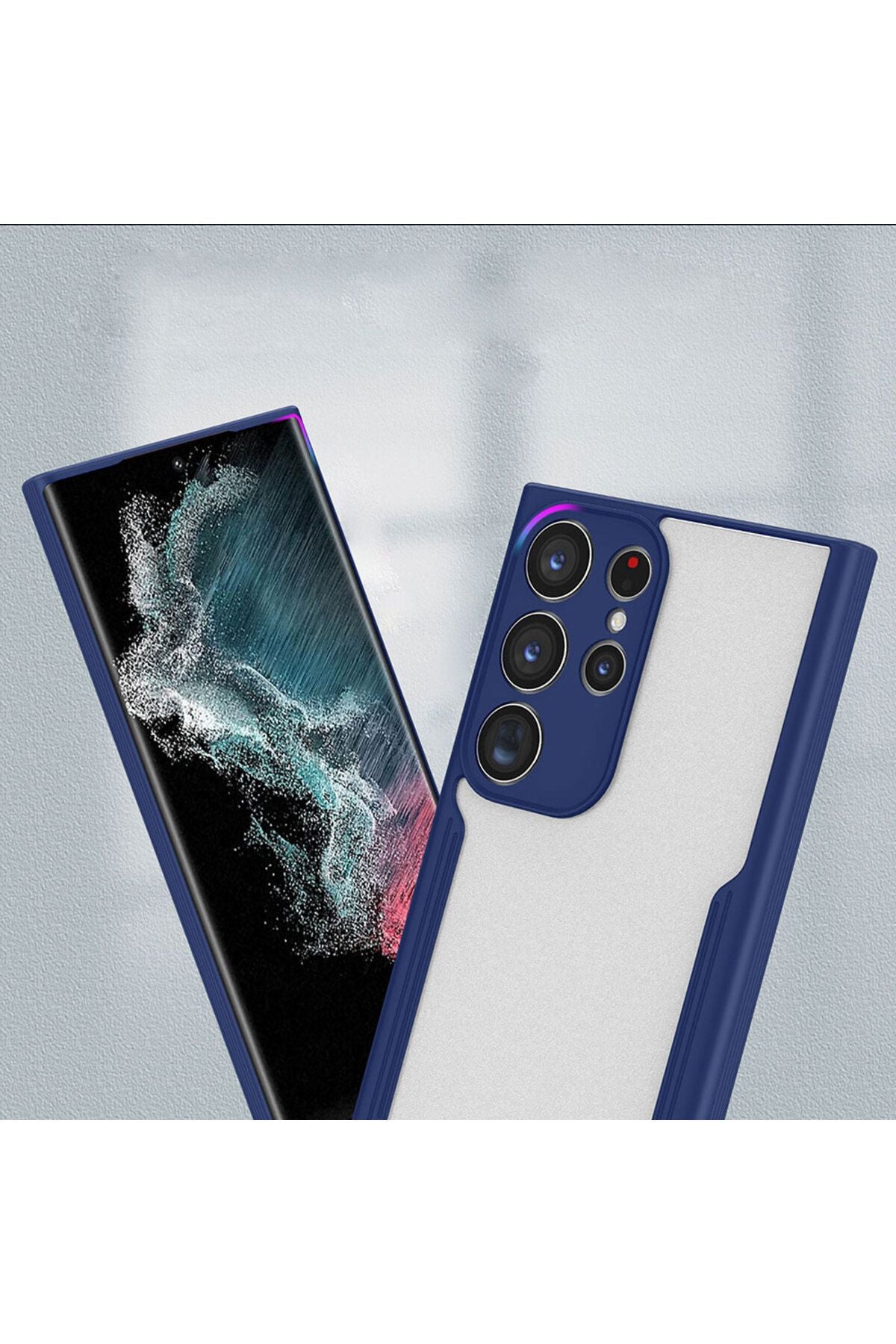 Galaxy S23 Ultra Uyumlu Zore Parfe Kılıf-Lacivert