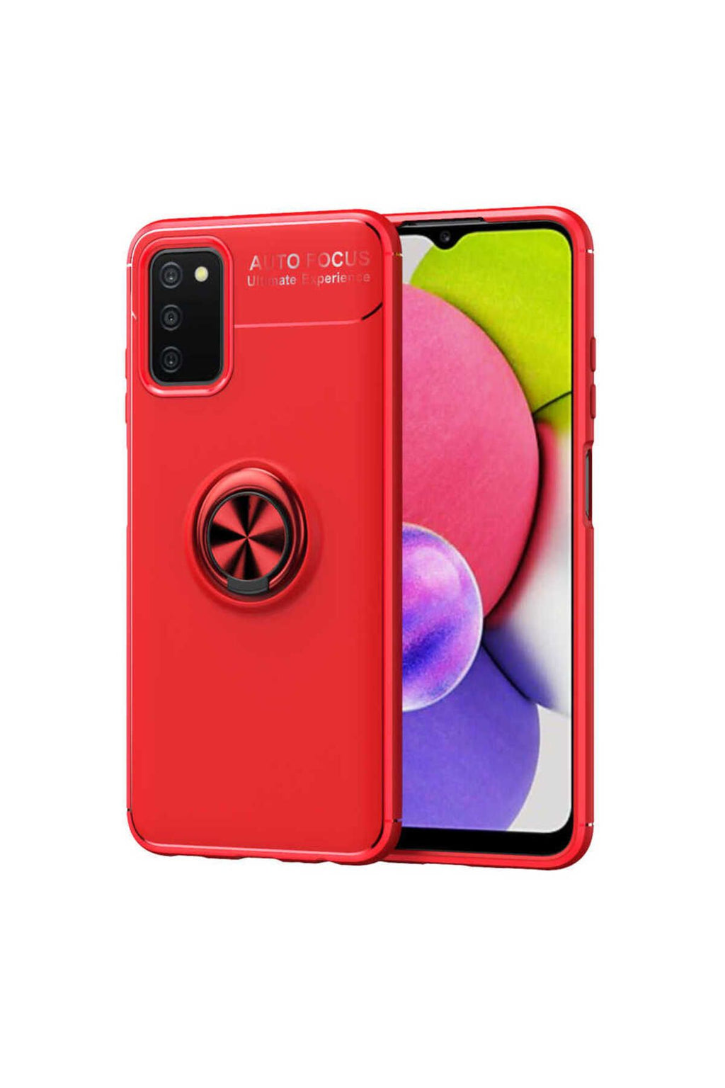 Galaxy A03s Kılıf GLLP Ravel Silikon Kapak - Kırmızı