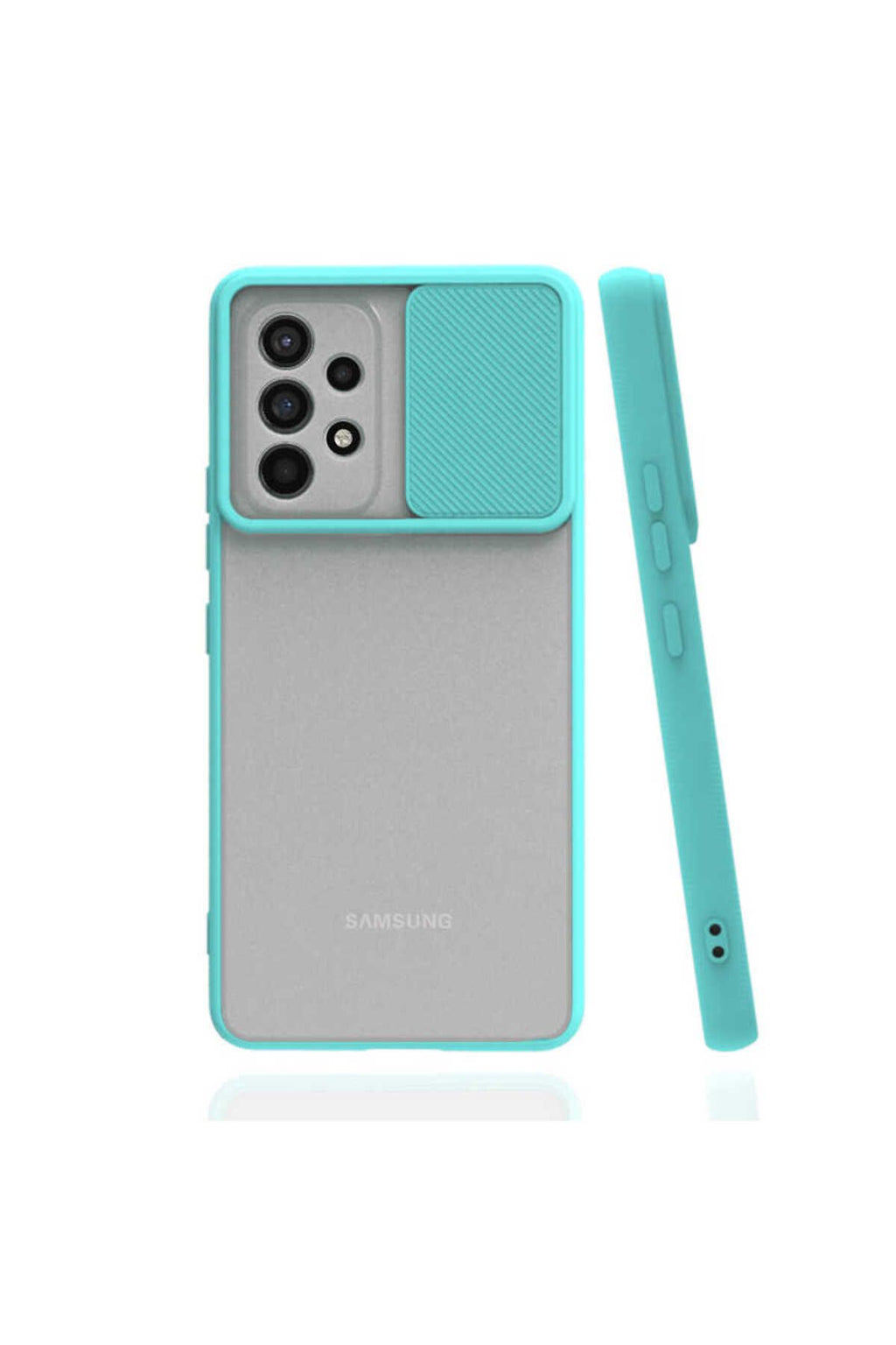 Galaxy A23 Kılıf Zore Lensi Kapak - Sarı