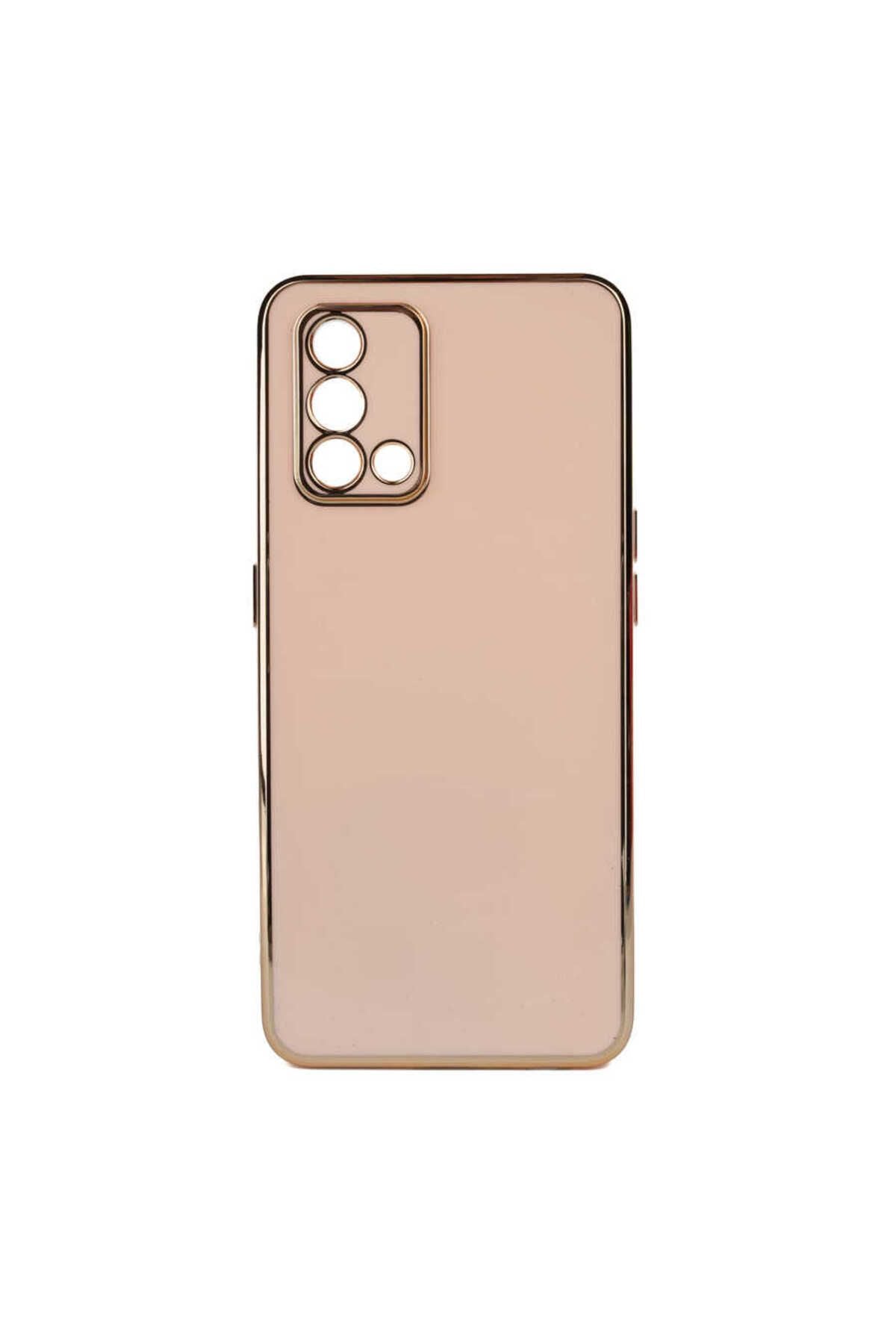 A74 4G Kılıf Zore Bark Kapak - Rose Gold