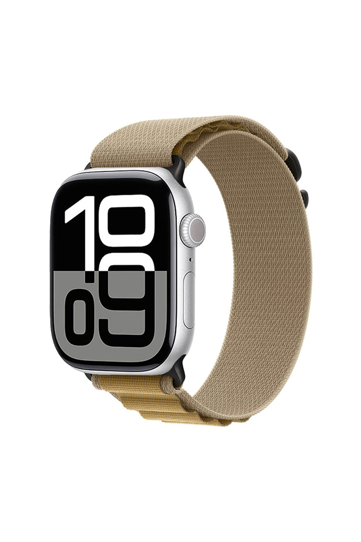 Watch 10 42mm Uyumlu Zore KRD-74 Hasır Kordon-Açık Yeşil