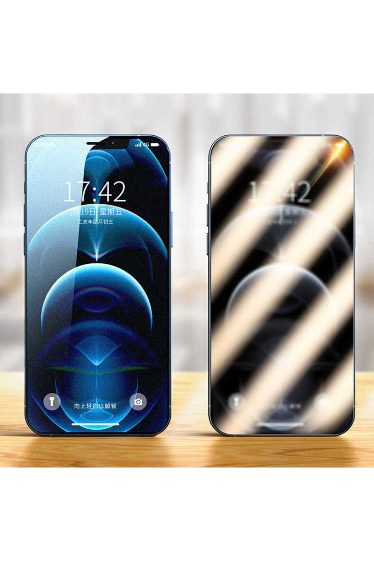 iPhone XR 6.1 Uyumlu  Fit Hard Mat Privacy Cam Ekran Koruyucu