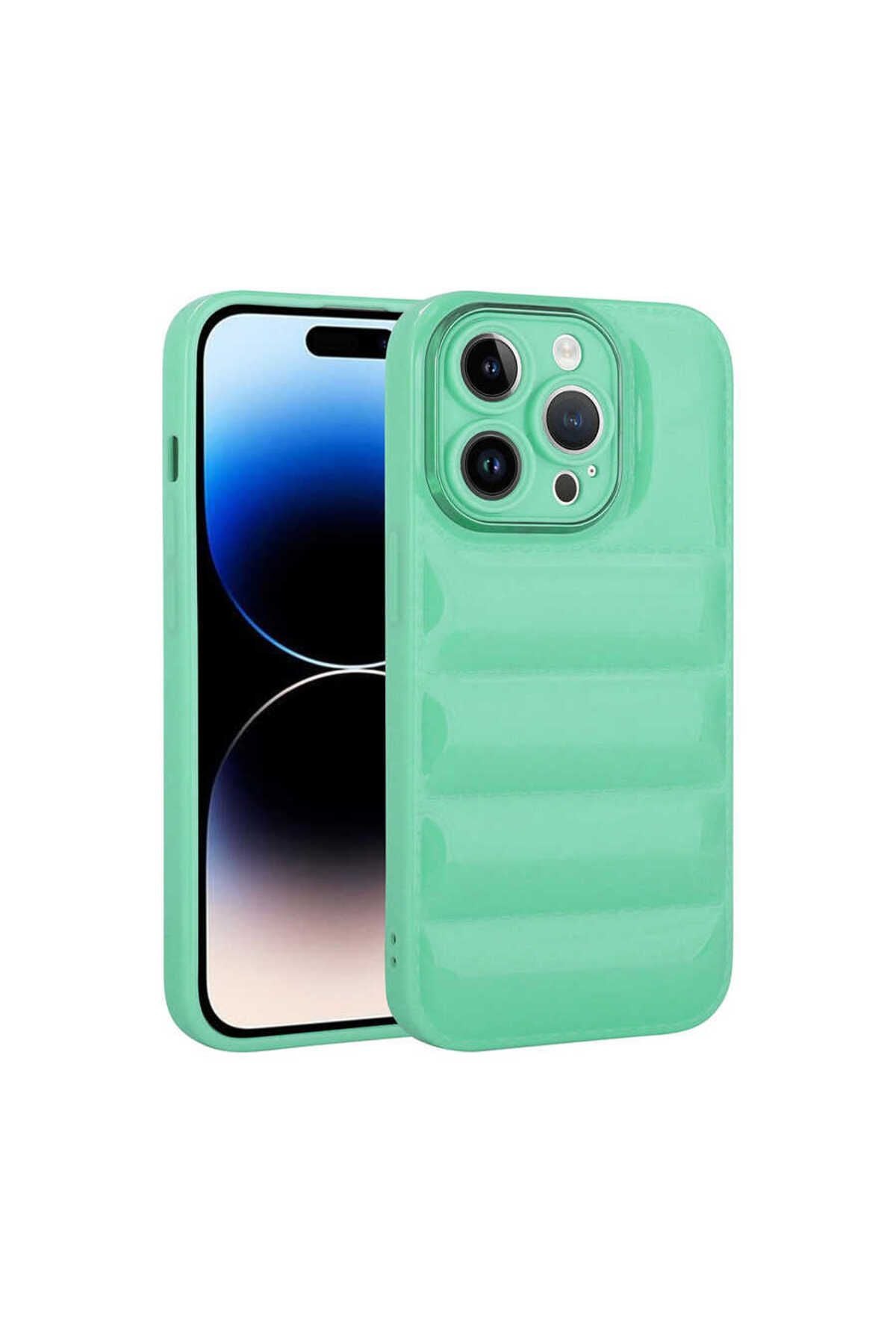 iPhone 14 Pro Uyumlu Kamera Korumalı Parlak AiHTTg'li Zore Galya Kılıf-Pembe