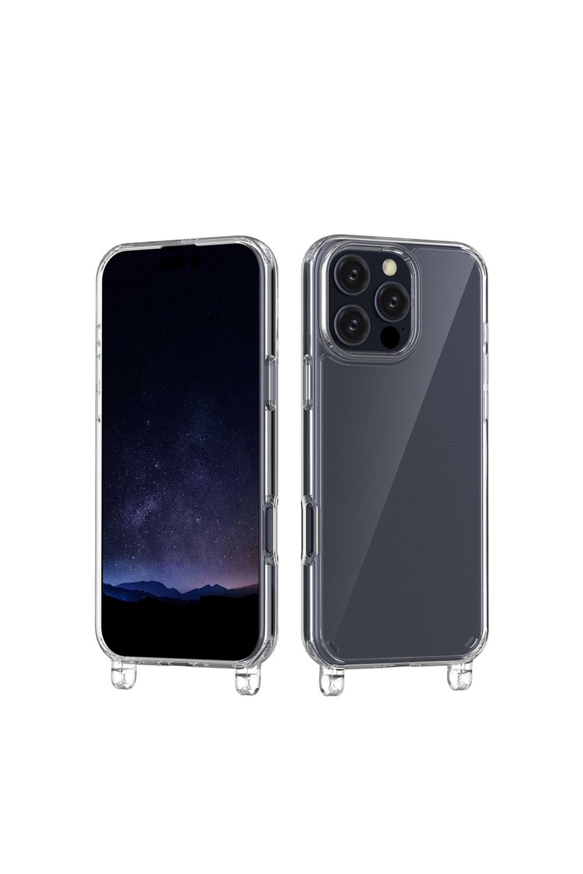 iPhone 16 Pro Max Uyumlu Kılıf Zore X-Rop Kapak-Şeffaf