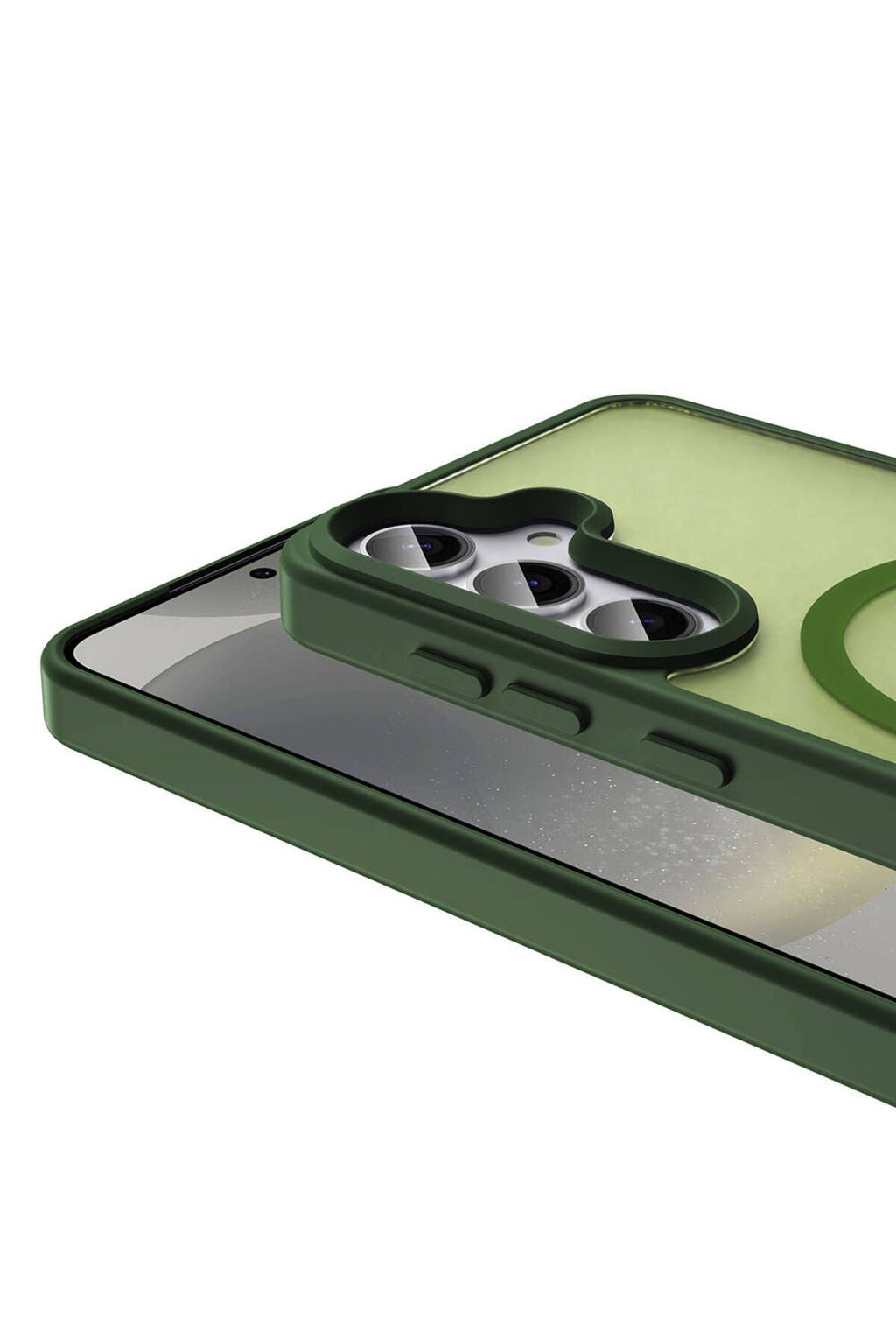 Galaxy S23 FE Kılıf Magsafe Şarj Özellikli Mat Arka Yüzey Zore Sio Kapak-Koyu Mor