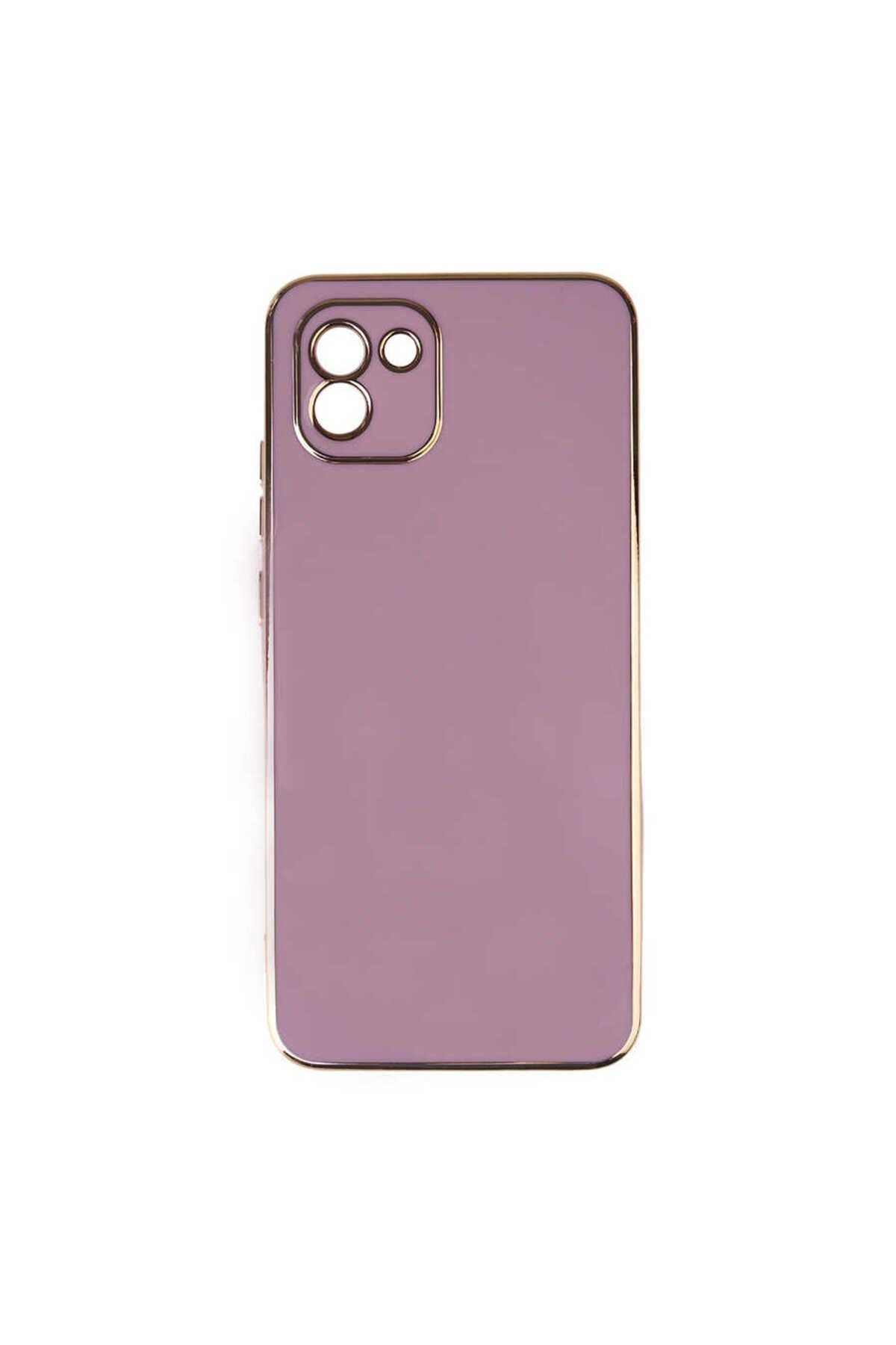 Galaxy A03 Kılıf Zore Bark Kapak - Mor