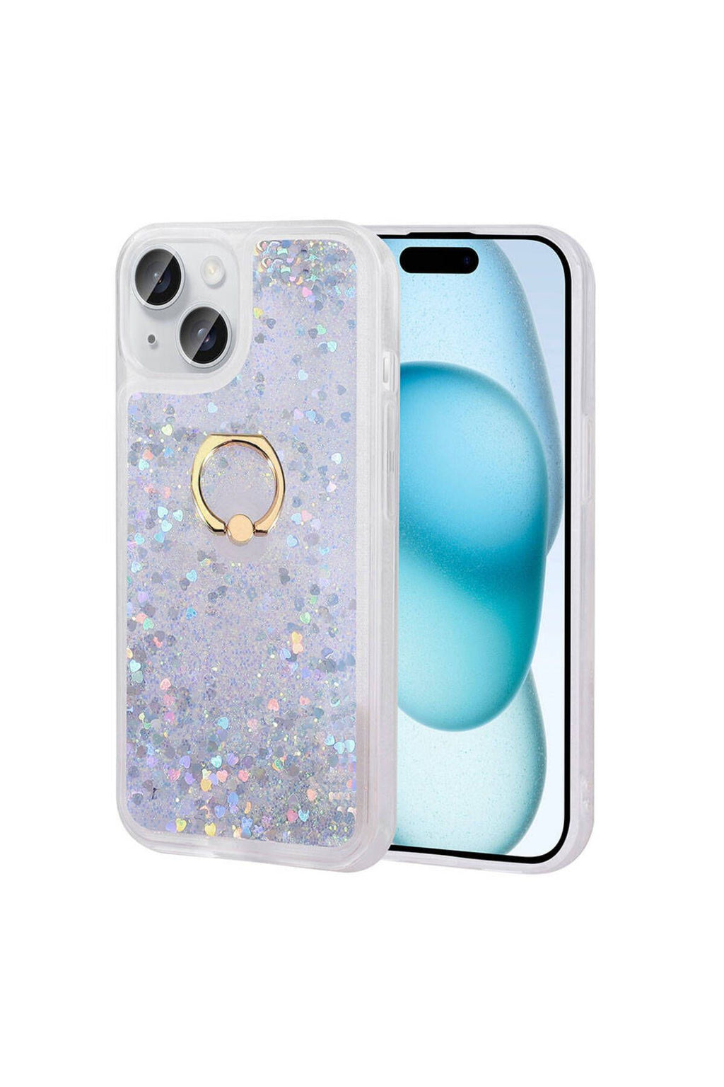 iPhone 15 Plus Uyumlu AKAV Milce Kılıf-Gümüş