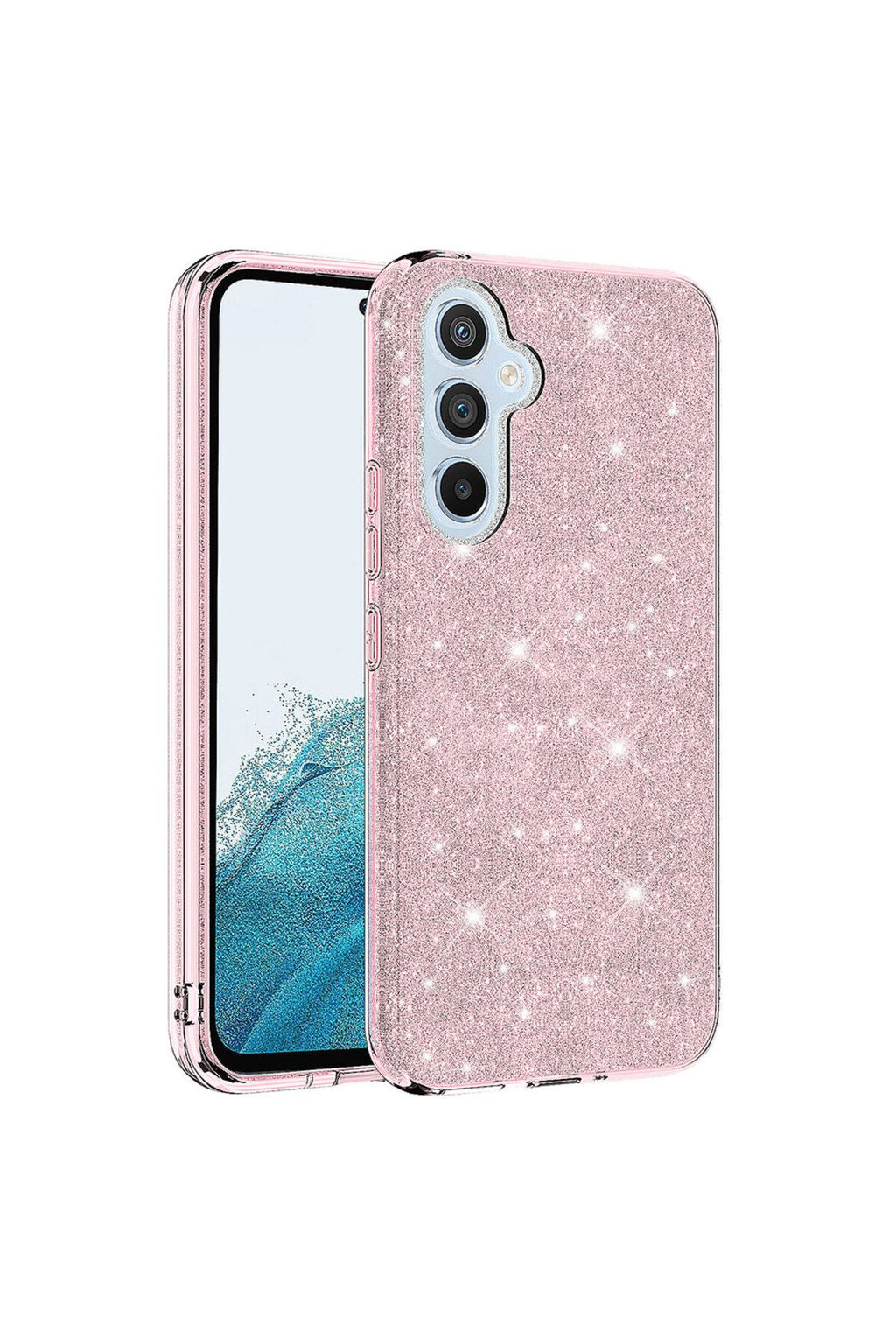 Galaxy A14 Kılıf Zore Shining Silikon - Pembe