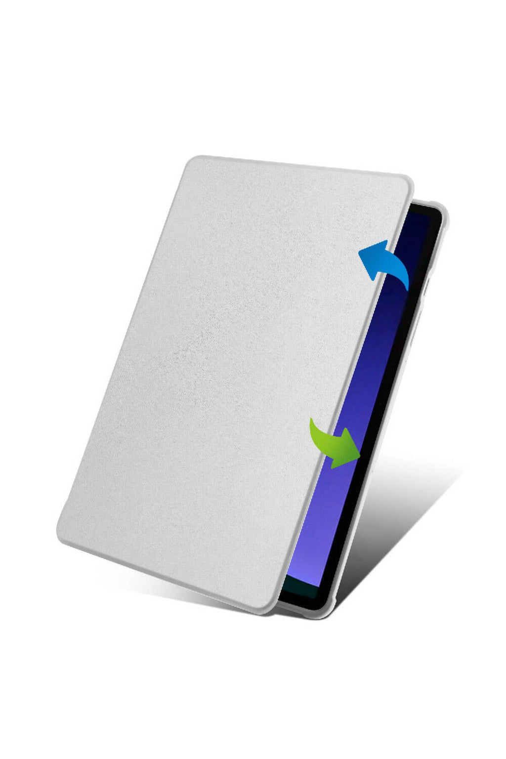 Galaxy Tab S9 Kılıf  Uyumlu Zore Termik Kalem Bölmeli Dönebilen Standlı Kılıf-Açık Yeşil