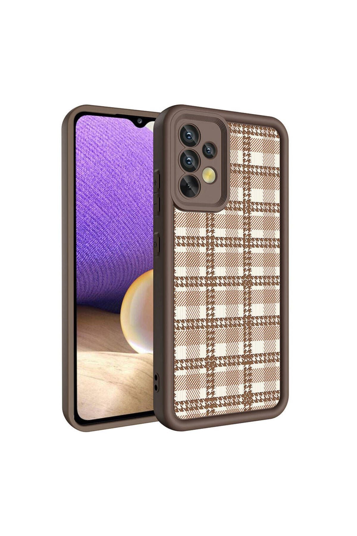 Galaxy A32 4G Kılıf Kamera Korumalı Baskılı Arka Yüzey Zore Klas Kapak - Siyah