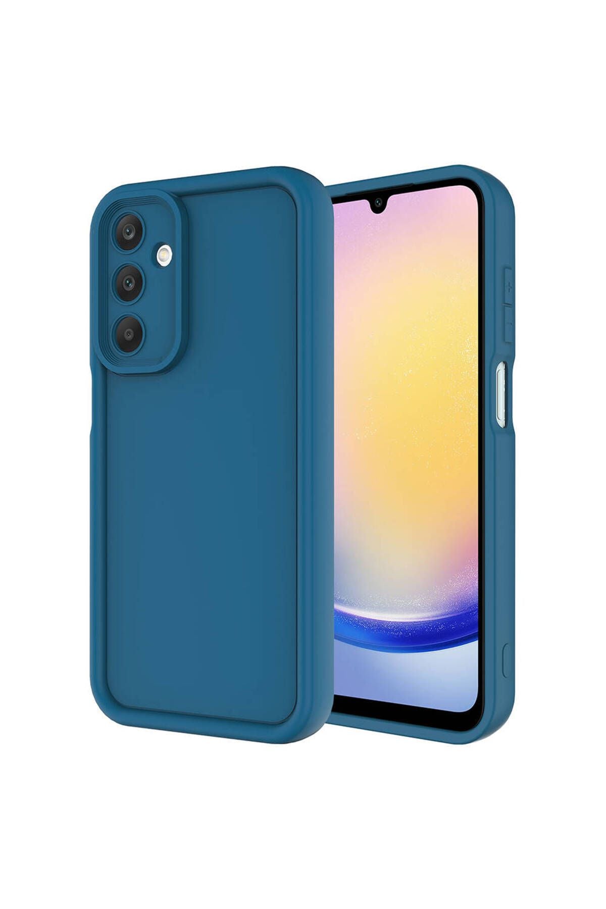 Galaxy A25 Kılıf Kamera Korumalı Zore Ananas Kapak - Koyu Yeşil