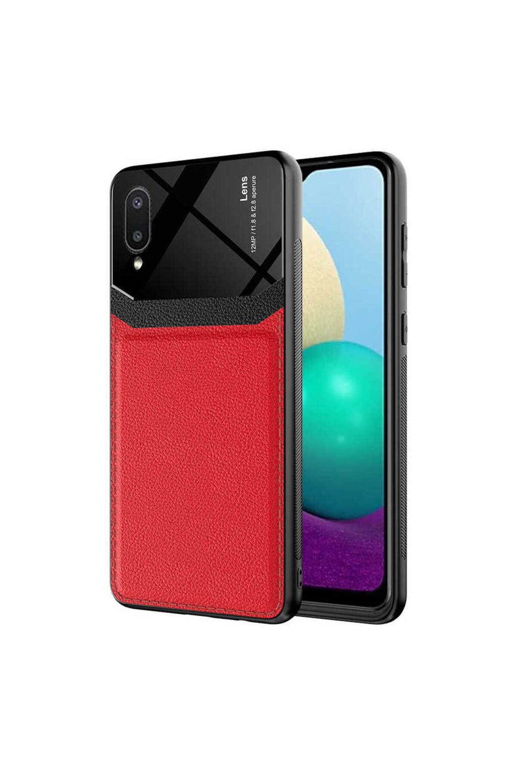 Galaxy A02 Kılıf Zore Emiks Kapak - Kırmızı