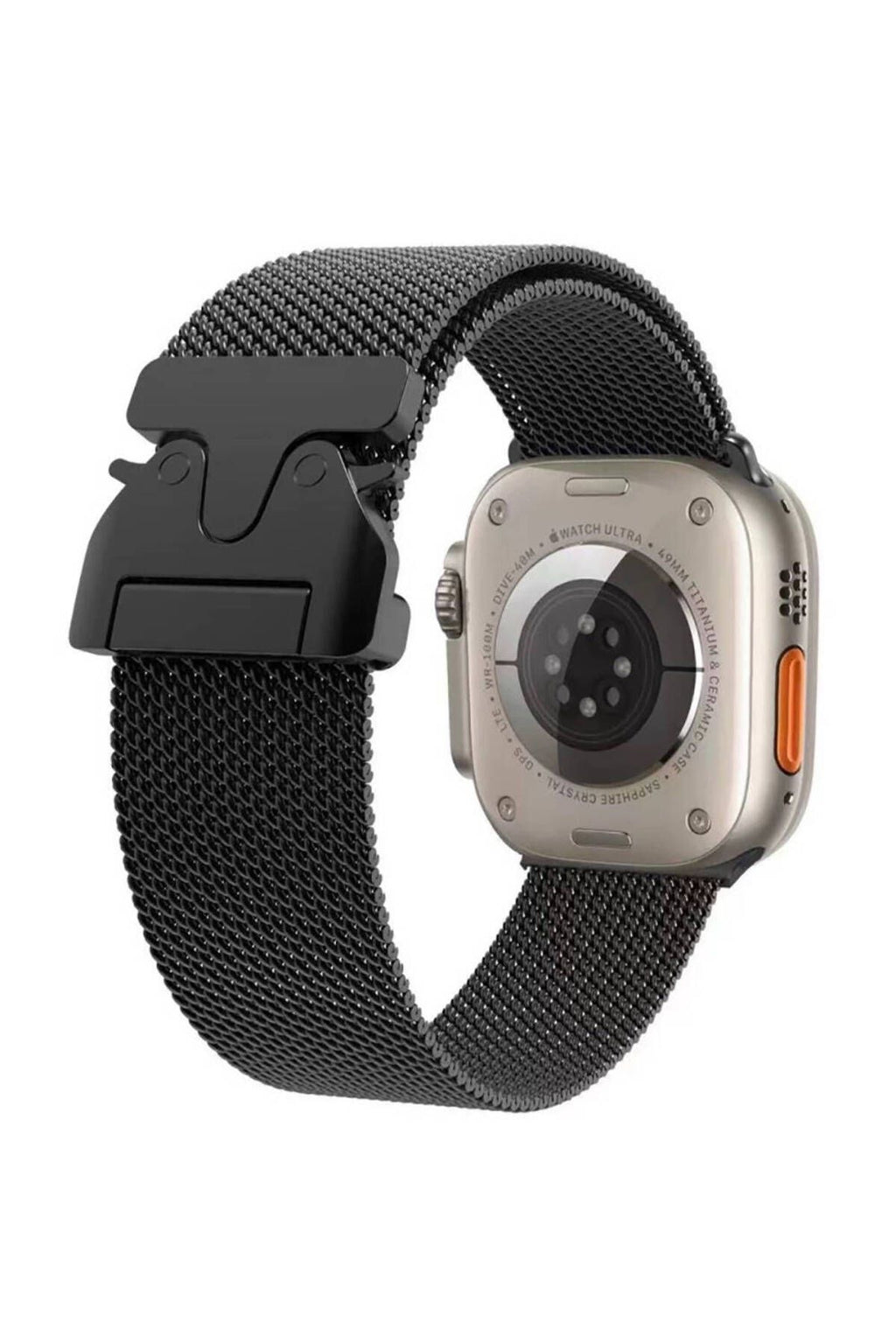Apple Watch 42mm Zore KRD-25 Metal Hasır Kordon-Gri