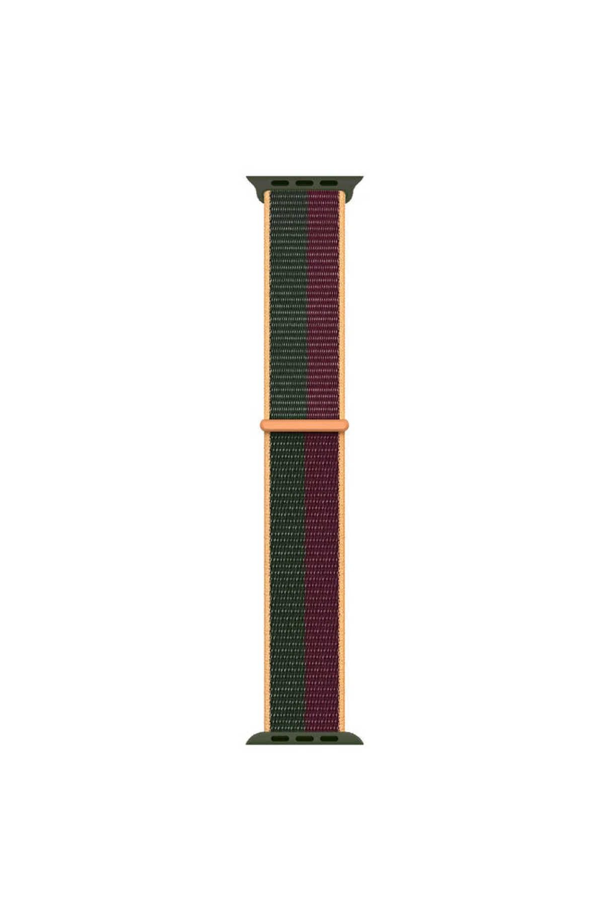 Watch Ultra 49mm Kordon Uyumlu KRD-03 Hasır Strap Kayış CLO- 24-Hisbicus