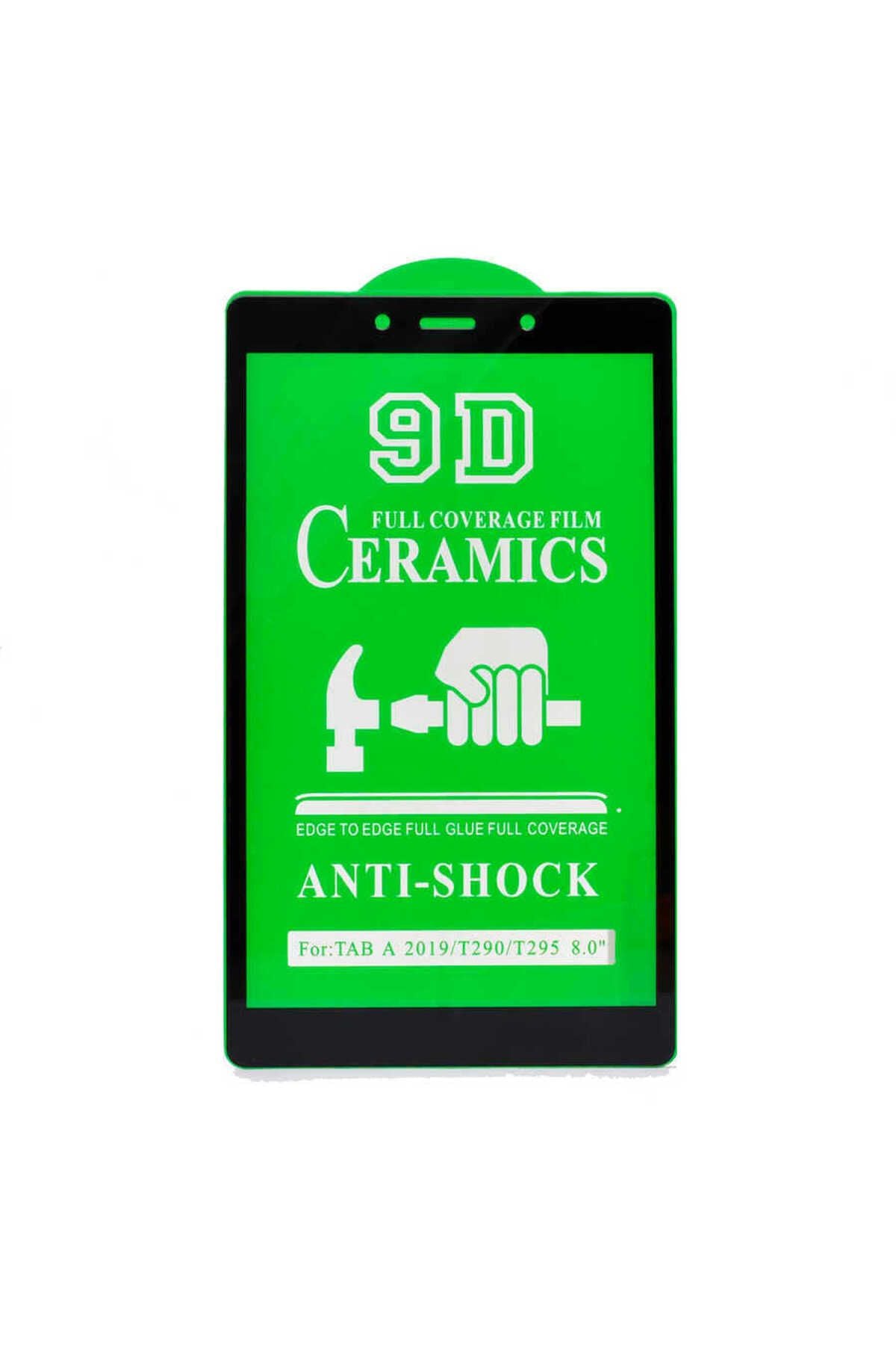 Galaxy Tab A 8.0 (2019) T290 Uyumlu Zore Tablet Seramik Ekran Koruyucu-Siyah