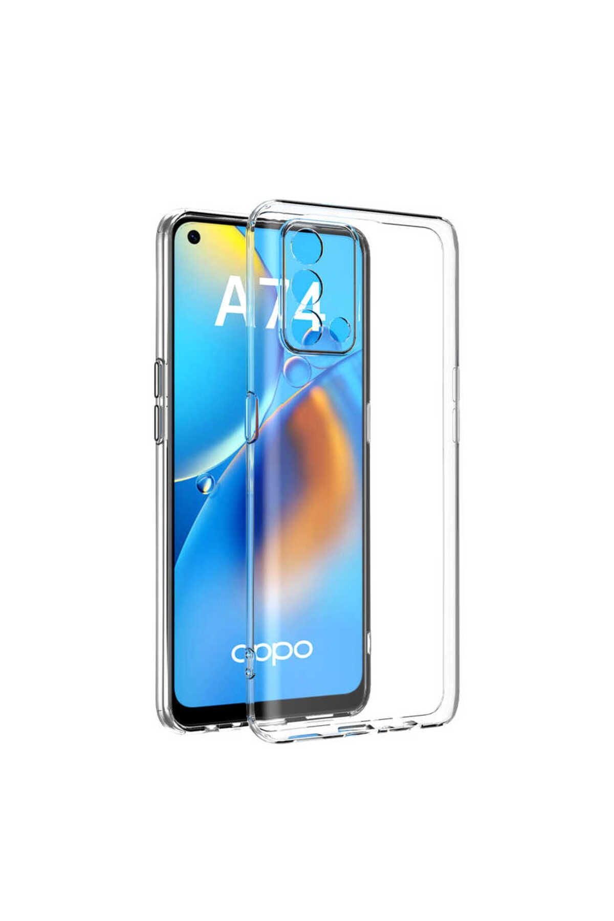 A74 4G Kılıf Zore Kamera Korumalı Süper Silikon Kapak - Renksiz