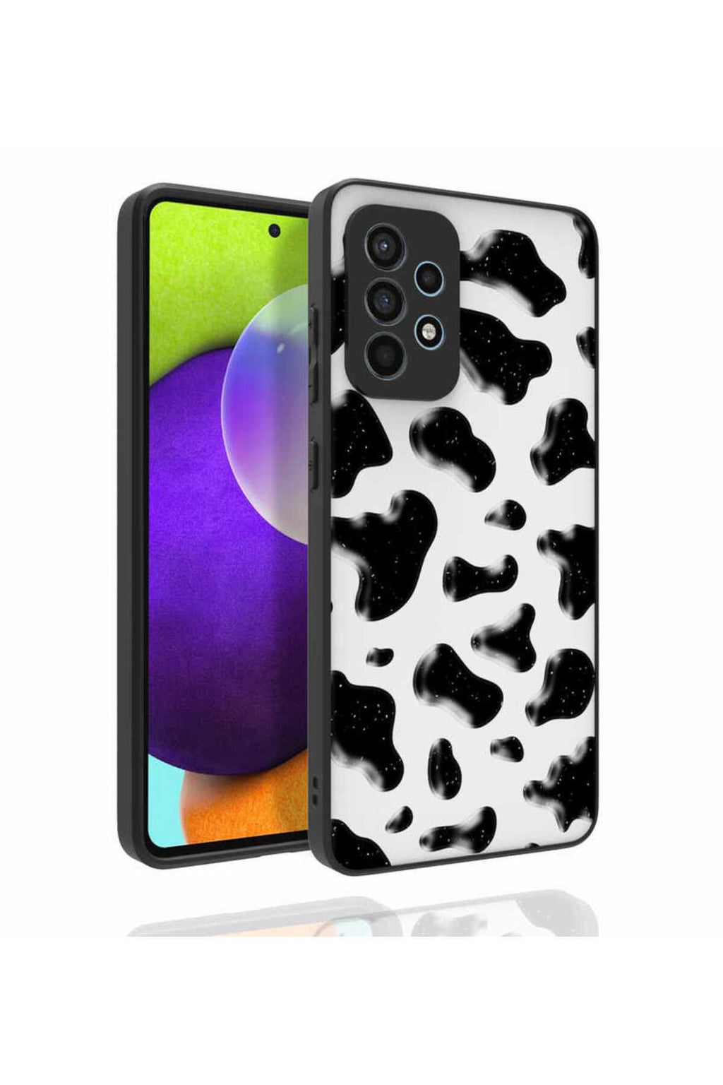 Galaxy A52 Kılıf Desenli Kamera Korumalı Parlak Zore Nora Kapak - NO1