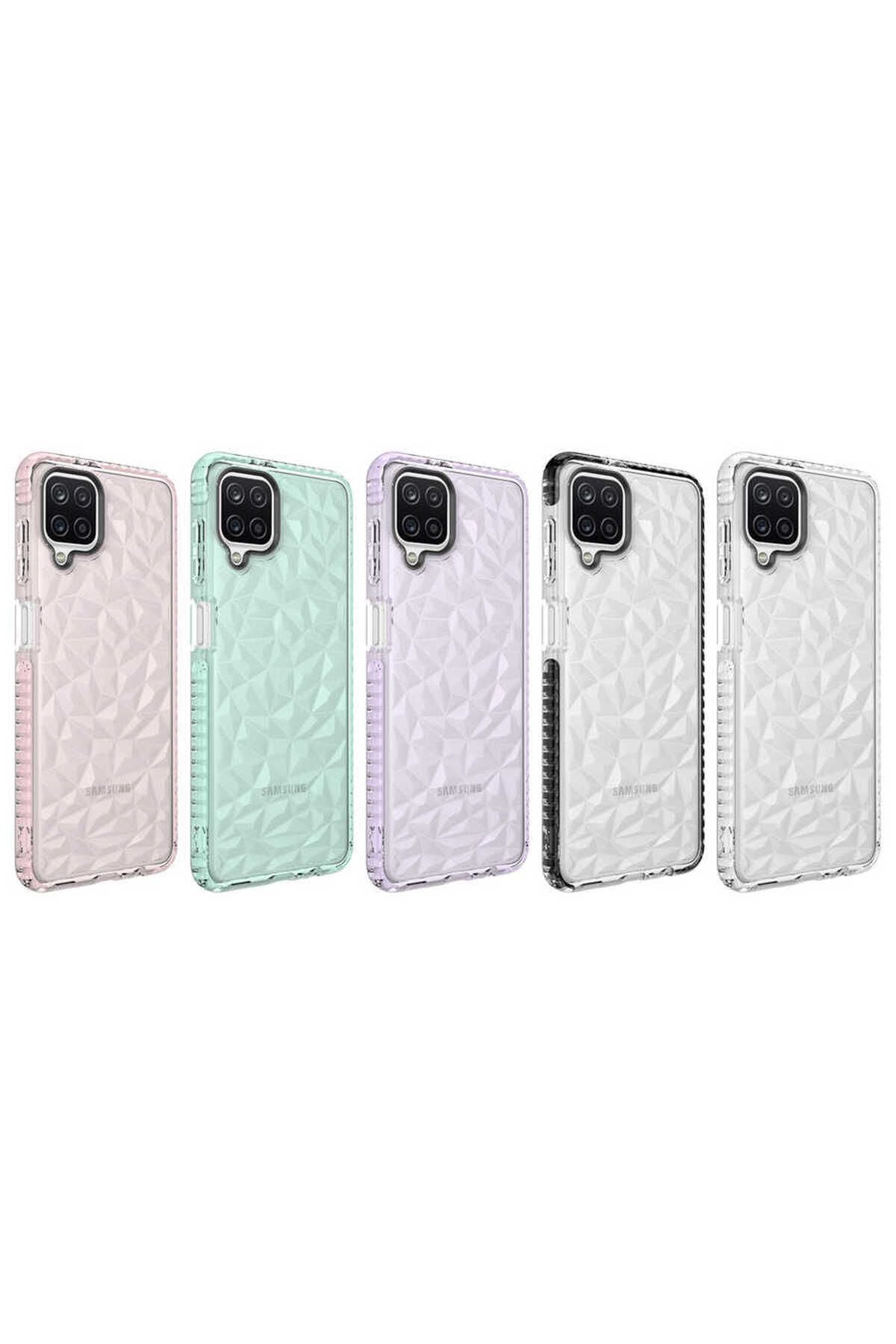 Galaxy A12 Kılıf Zore Buzz Kapak-Beyaz