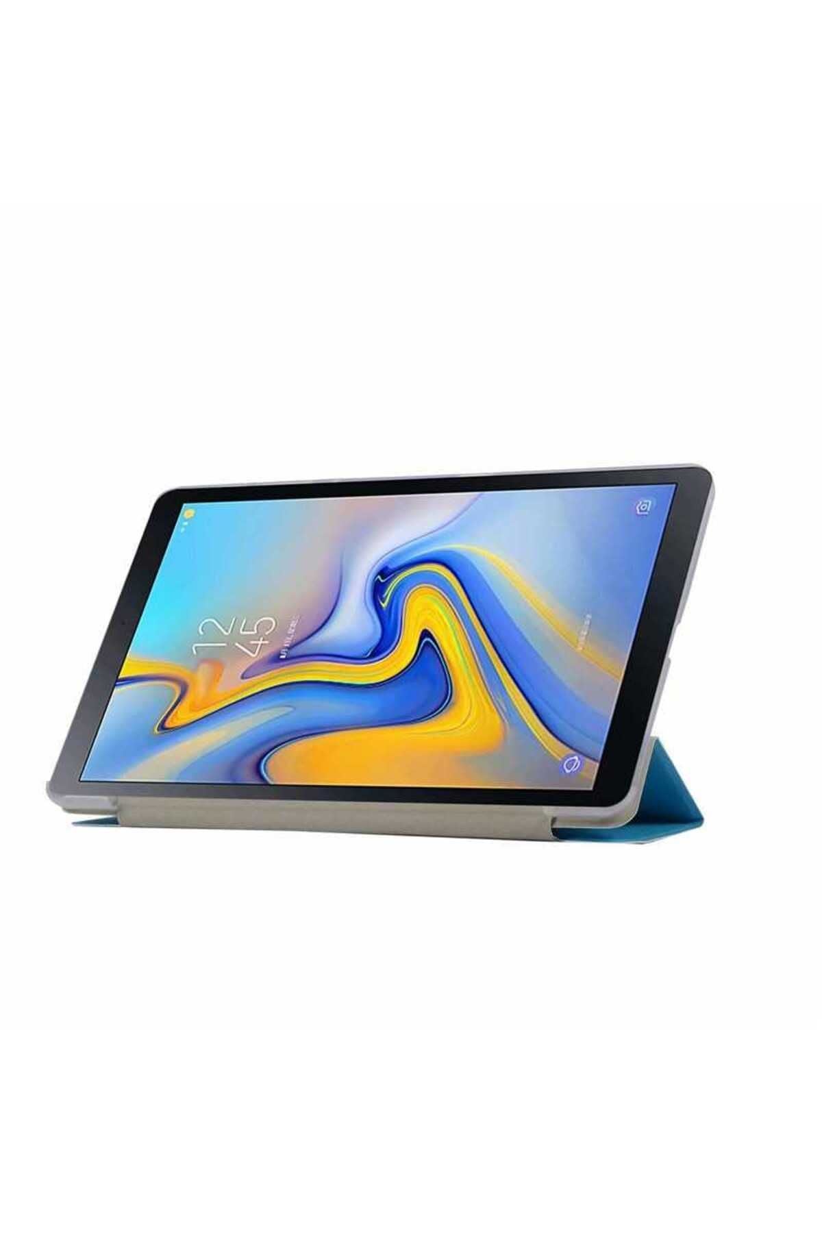 Galaxy Tab S4 T830  Uyumlu Zore Smart Cover Standlı 1-1 Kılıf-Kırmızı