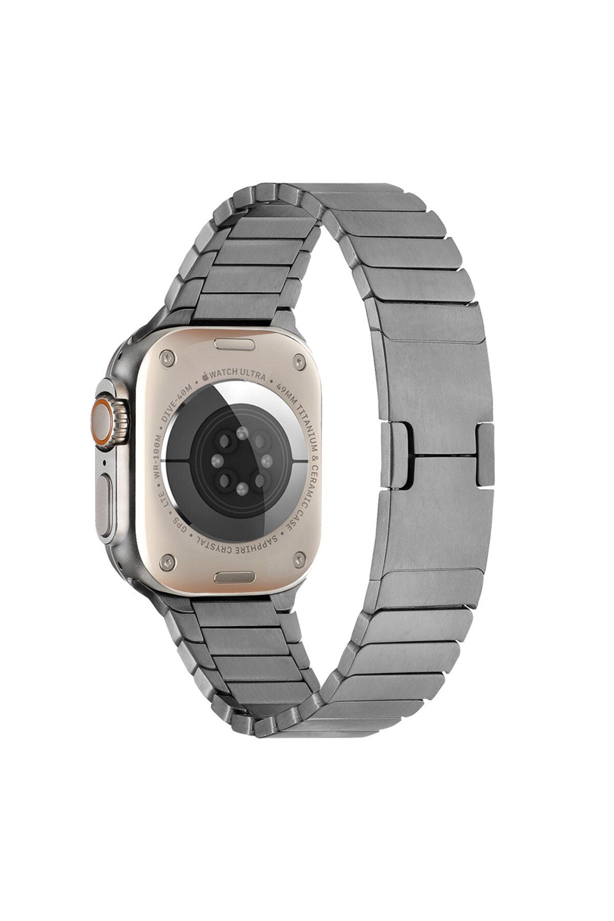 Watch Ultra 49mm Uyumlu KRD-82 Metal Zore Kordon-Siyah