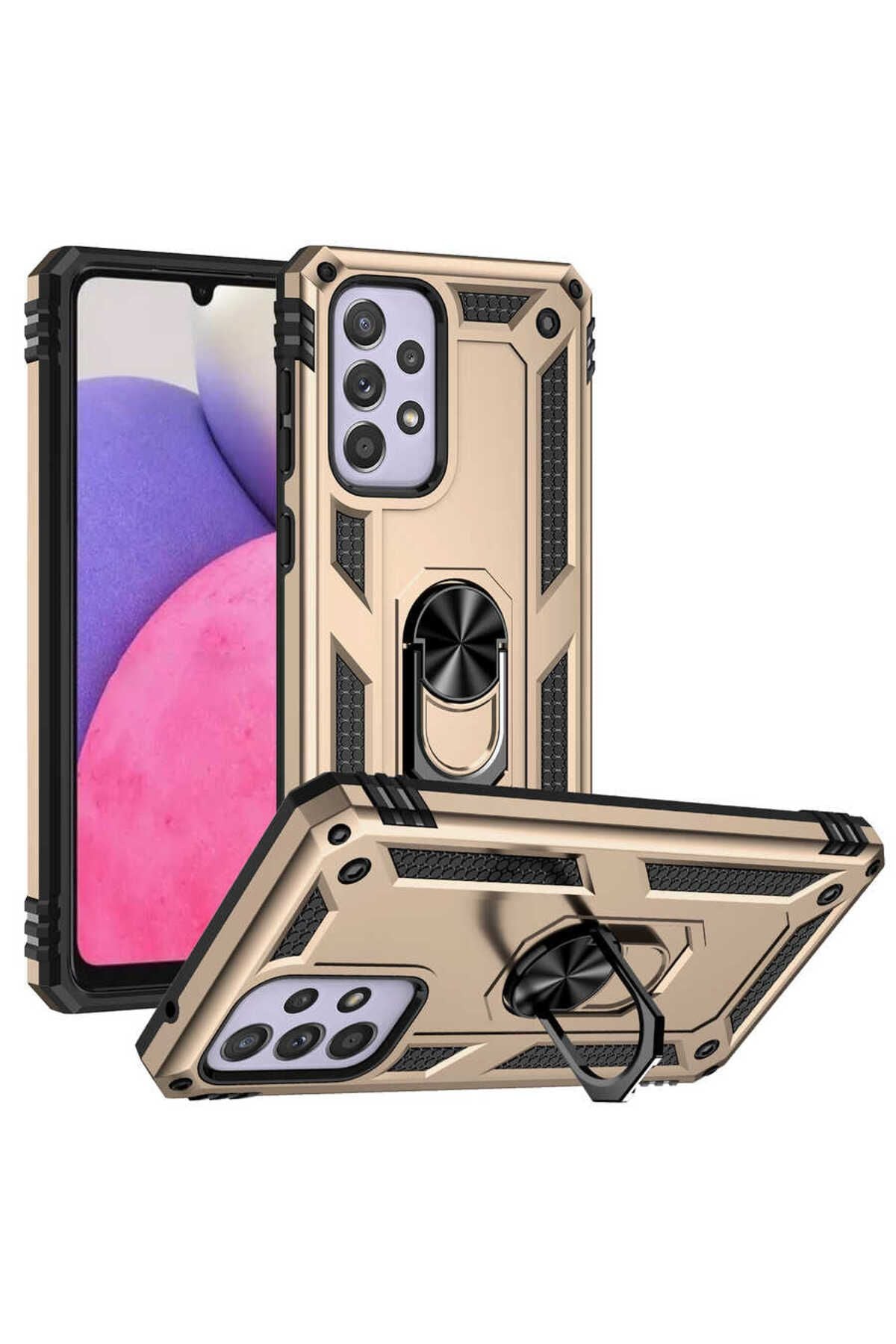 Galaxy A33 5G Kılıf TQR Vega Kapak - Gold