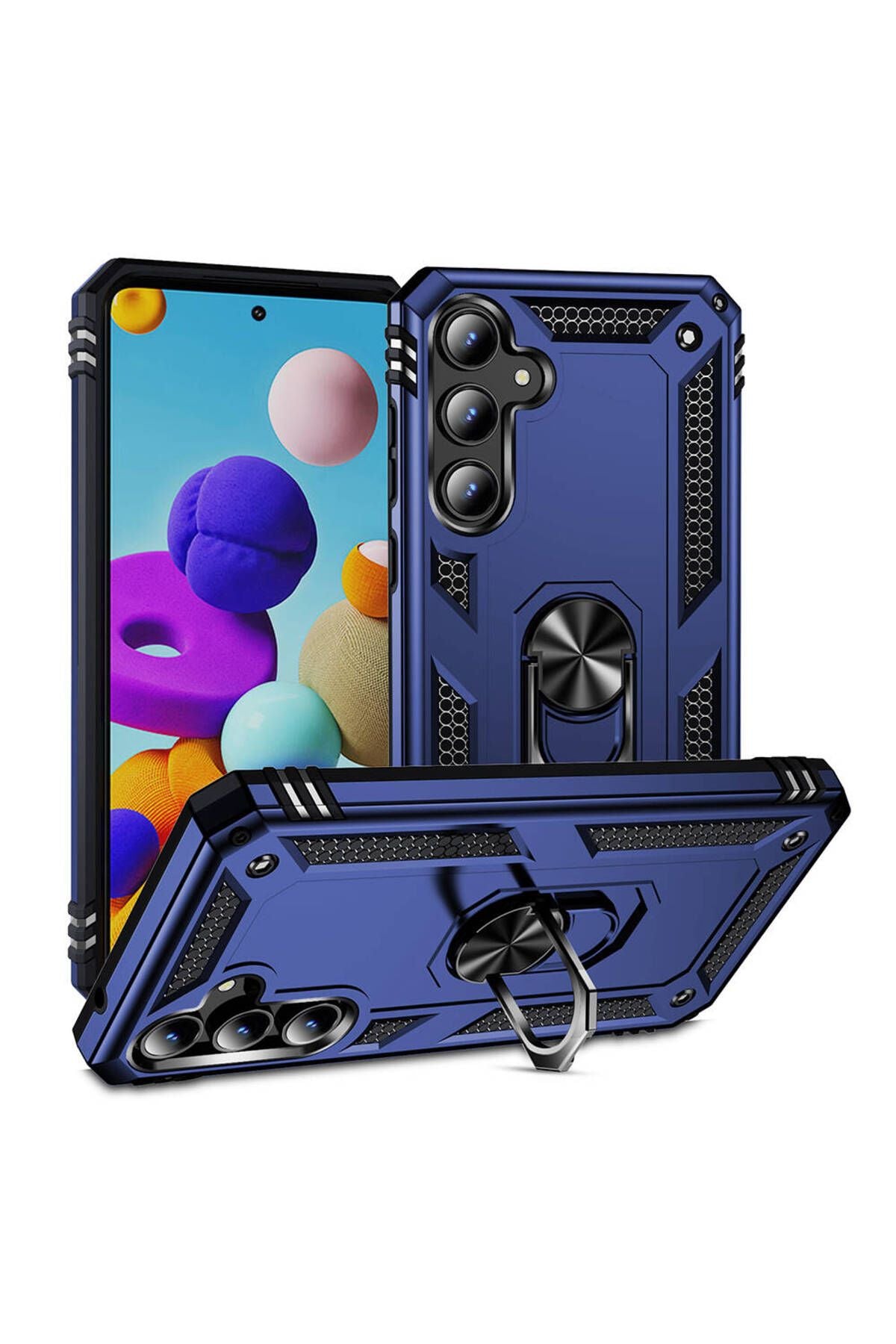 Galaxy A35 Kılıf Zore Vega Kapak - Mavi