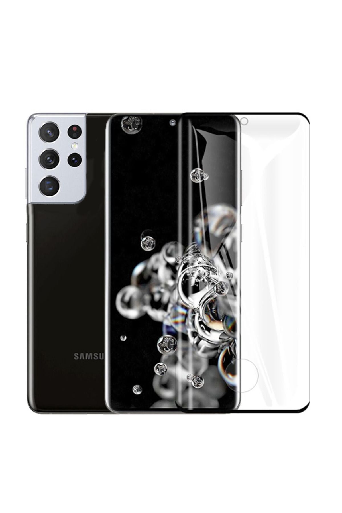 Galaxy S21 Ultra Uyumlu Zore Süper Pet Ekran Koruyucu Jelatin