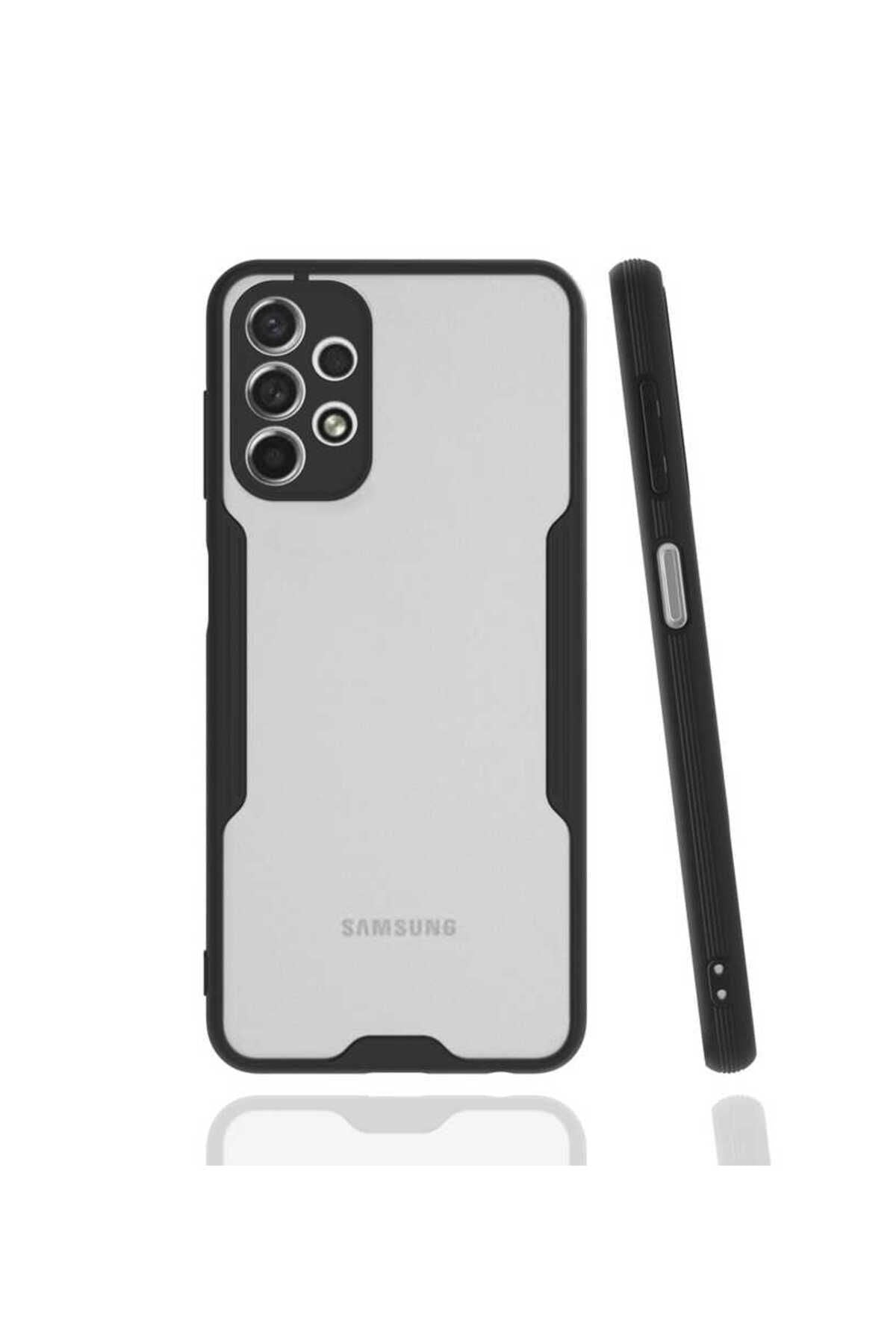 Galaxy A13 4G Kılıf Zore Parfe Kapak - Siyah