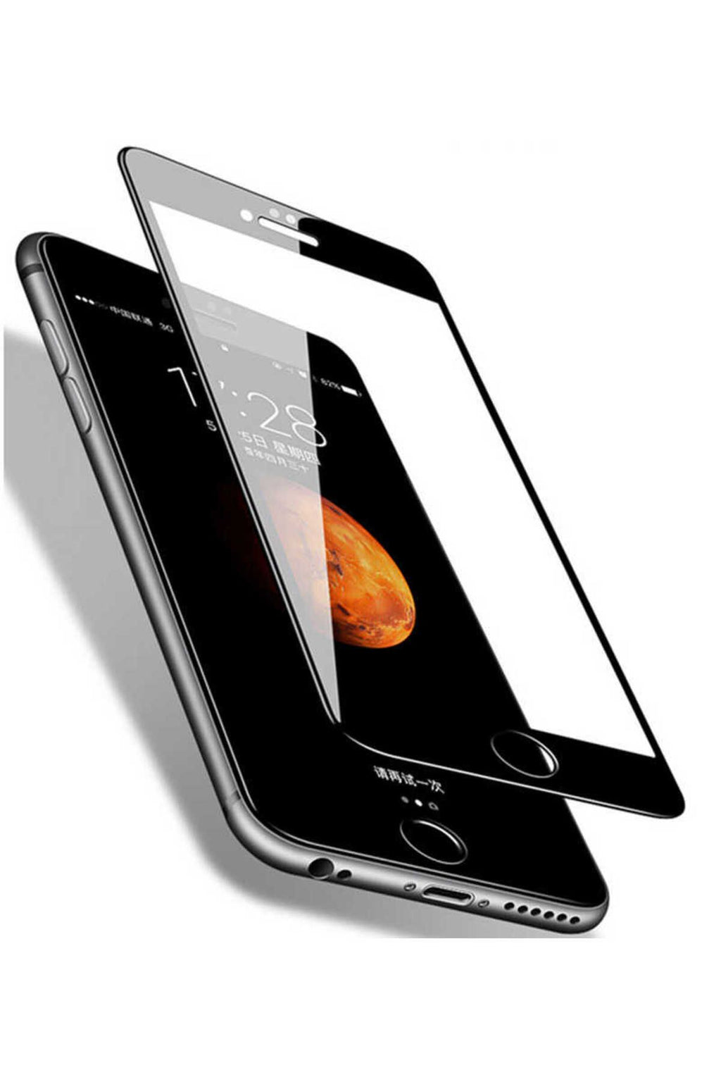 iPhone SE 2022 Uyumlu Zore 3D Latte Cam Ekran Koruyucu